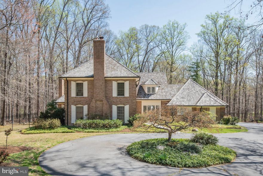 Start planning for intimate or large scale summer entertaining in this charming home sited on over 2 idyllic acres. 10101 Bentcross Drive (5 bedrooms/4.5 baths) is a custom brick colonial with approximately 6,600 s.f. of interior space on three levels.  Featuring a casual and comfortable floor plan, the main level has a light filled living room with wood burning fireplace, recessed lights and floor-to-ceiling windows, a spacious dining room with a large picture window, a bright kitchen with hard surface counter tops and a five-burner gas cook-top, island with seating and a sizable breakfast area for family meals. The kitchen features a wall of windows with two oversized sliding glass doors overlooking the flagstone patio and fabulous grounds. The inviting family room adjoins the kitchen and features a cove ceiling, stone wall and gas stove/fireplace. A separate den with built-ins is perfect for a home office or library. There is even a whimsical spiral staircase from the family room to the upper level. The second floor features a spacious primary suite with built-ins, a renovated ensuite bathroom with two vanities, two water closets, an oversized shower and plenty of closet space. The additional four bedrooms offer plenty of space, lots of light, ample closets (a couple cedar lined) and share two renovated bathrooms. The fully finished lower level offers more living space, a full bathroom, storage, a retro built-in bar. and space for a future media room.  The exceptional grounds boast mature deciduous trees, magnificent hydrangeas, Japanese maples, stately magnolia trees, a rose garden and plenty of grassy area for outdoor parties and family fun. With an extensive flagstone patio surrounding the oversized heated in-ground pool w/integrated spa, this home offers the new owners a relaxing haven for years to come.  Lovingly cared for and well maintained with numerous upgrades, this home also offers an opportunity for the new owners to expand and/or renovate with their personal design choices. 10101 Bentcross Drive has easy access to Potomac Village, restaurants and entertainment in Bethesda and the District and an easy commute to Northern Virginia and points north and west.  Highly ranked Montgomery Schools: Churchill High School, Cabin John Middle School and Seven Locks Elementary School and close to numerous private schools.  Square footage is approximate and is not to be relied on for valuation of the property.   Some pictures reflect virtual staging.