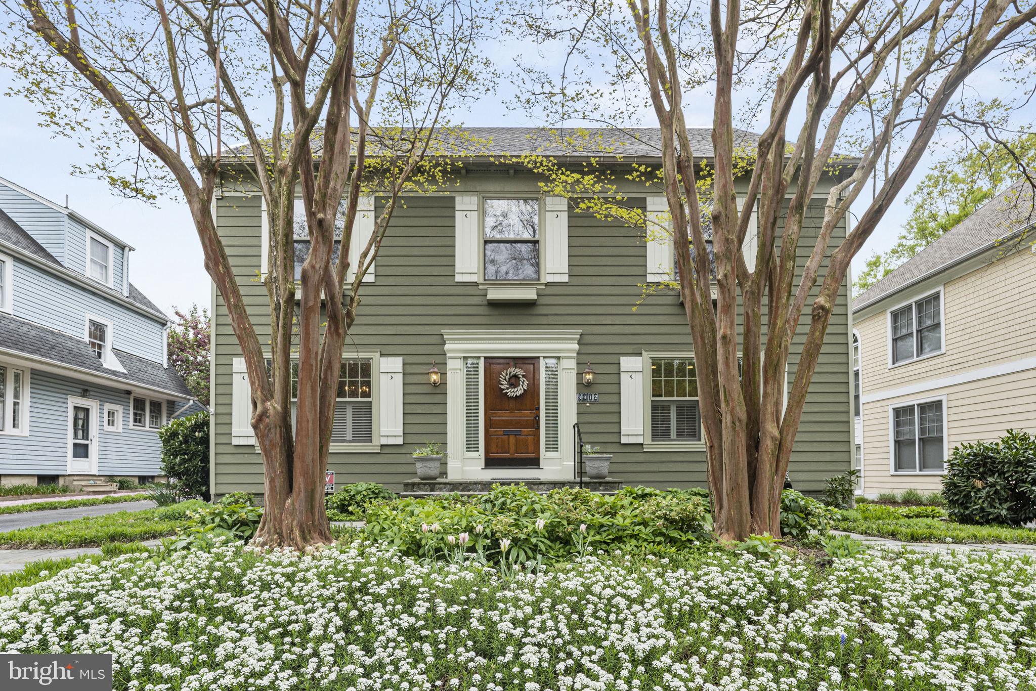 Welcome to timeless elegance and refined living in this exquisite traditional 4-bedroom home nestled in the prestigious Chevy Chase section 4 neighborhood. Built in 1998, this home offers a very young structure with classic charm. From the plumbing, electrical and insulation to the larger egress-sized windows, and Hardie plank siding, you can feel confident in the safety of a home that complies with recent building code. From its stately exterior (roof 2024) to its meticulously crafted interiors, every detail of this residence speaks for unparalleled luxury and comfort.
As you step through the entrance, you are greeted by a graceful foyer adorned with intricate details, setting the tone for the impeccable craftsmanship found throughout the home. A formal sitting room is situated at the front of the house with plantation shutters and built in shelving. The expansive living room boasts beadboard ceilings, large windows, and a cozy fireplace, creating an inviting space ideal for both entertaining guests and relaxing with loved ones. The gourmet kitchen is a chef's delight, featuring top-of-the-line stainless steel appliances, custom cabinetry, and an island perfect for casual dining or culinary creations. Adjacent to the kitchen, is a formal dining room offers an elegant setting for hosting unforgettable dinner parties, complete with exquisite detailing, planation shutters and space for ample seating.
The upper level holds 4 generously sized bedrooms including a retreat to the primary suite, where luxury knows no bounds. A tranquil sanctuary awaits with a lavish ensuite bathroom featuring a soaking tub, dual vanities, and a walk-in shower. Three additional bedrooms and a large full bathroom provide comfort and privacy for family members and guests alike.
The finished lower level adds to the available living space. There is an open large room for indoor recreational activities- pool, ping pong, etc. There is a dedicated private space that could be used for guests, a home office, home gym, too many possibilities. The lower level is complete with a full bathroom, large laundry room and large storage room.
Step outside to discover an enchanting outdoor oasis, complete with lush landscaping, a tranquil patio, and a screen porch for enjoying warm summer days and cool evenings under the stars.
Conveniently located near fine dining, shopping, and entertainment, this extraordinary home offers the epitome of luxury living in an unparalleled setting. Don't miss your chance to experience the timeless beauty and sophistication of this remarkable residence.
