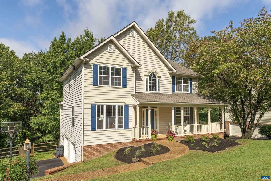 Welcome to Foxcroft, a charming neighborhood with a SUPERB location only minutes to: Downtown Charlottesville, 5th Street Station restaurants & shopping, UVA Grounds & Hospital, and Interstate 64! Freshly painted interiors create a light & inviting atmosphere throughout! The updated, classic black & white kitchen is a true highlight, featuring dual pantries & breakfast nook, and effortlessly flowing into the family room with gas fireplace, built-in bookshelves & expansive windows for oodles of natural light. The main level also consists of an airy dining room, cozy living room, laundry & half bath. Retreat upstairs to the spacious primary suite, where you will also find 3 additional bedrooms and full bath. The versatile basement flex space can serve as a home office, entertainment room, gym, or 5th bedroom?tailor it to fit your lifestyle! Basement also features an updated full bathroom for convenience, and 2 car garage. Looking for a home with outdoor spaces? Enjoy rocking on the front porch, dining on the back deck or relaxing in the screened patio. The large, fully fenced backyard is adjacent to wooded common area. New roof in 2024! Foxcroft amenities include: pool, clubhouse, playground & walking trails!,Granite Counter,White Cabinets,Wood Cabinets,Fireplace in Family Room