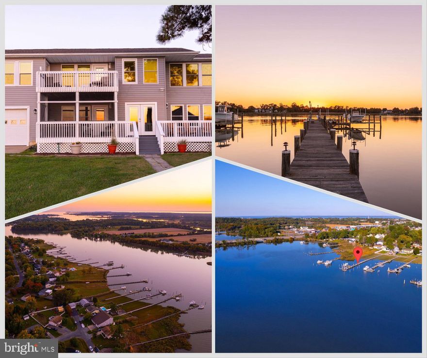 Discover the extraordinary waterfront oasis of 2702 Sherman Dr. in Chester. This remarkable residence, featuring 5 bedrooms, 2 full bathrooms, and 2 half bathrooms, has undergone a stunning renovation, creating a haven of luxury and serenity on a peaceful street. Every detail of this home has been impeccably updated, from the oversized windows to the modernized bathrooms. However, the true centerpiece is the fully equipped gourmet kitchen, a masterpiece of design. A magnificent 10-foot Quartz center island takes center stage, surrounded by pristine cabinets, state-of-the-art appliances, and exquisite marble countertops. To top it off, the kitchen also boasts its own wet bar with a built-in beverage cooler. The open-concept layout seamlessly connects the kitchen to the living space, with a mesmerizing wall of oversized windows that offer breathtaking views of the expansive waterfront and private pier. 

Convenience is a priority in this home, with a three-car pull-through garage and a pier equipped with boat lift as well as dual Jetski lift for easy access to the water. Outdoor enjoyment is a given, with two waterfront decks, a screened-in patio, and a private en-suite deck for moments of relaxation. Privacy and the feeling of island-style living are abundant here. Located in the heart of Kent Island, this property provides effortless access to luxury dining options, waterfront restaurants, lively dock bars, and island-style entertainment.
 
All while, being just 2 miles away from the Chesapeake Bay Bridge means seamless travel by land or sea. Welcome to your dream home, here on Kent Island where tranquility and luxury converge with Maryland's Eastern Shore and the Chesapeake Bay.