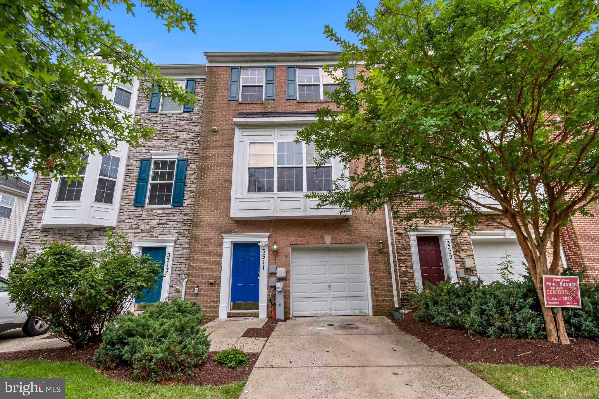 FOR RENT. 3 bed, 2 full bath, 2 half bath, garage townhouse in the Briggs Chaney area neighborhood Ground floor entry with family room with gas fireplace and laundry area with walkout basement Upstairs you will find the living and dining room with wood floors, another fireplace and access to the rear deck Kitchen in the front of the house offers enough room for kitchen table
3 carpeted bedrooms upstairs including primary bedroom with ensuite bath with dual vanity, shower and soaking tub and spacious walk in closet. The other two bedrooms share the hall bathroom
Garage parking for one car or use for extra storage and park in the driveway or on the street.
Pets case by case basis. Good credit, solid income and rental history are necessary.
Convenient location near bus stops, 29 and the ICC. Walk to grocery stores, shops and restaurants.
Housing vouchers welcome