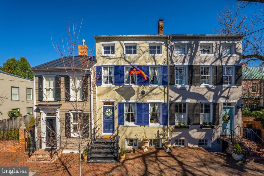 Classic Old Town living in this historic townhome located a stone's throw from Lee Street park and Windmill park.  Prime south east quadrant location less than 2 blocks to the waterfront, dog park and biking/walking trail.   Over 2,500 finished square feet includes a newer 2 level addition that includes huge family room overlooking  the deep, landscaped garden.  The addition also includes a sunny second level primary bedroom suite with newer bath and sitting/office area.  Plenty of room for everyone with 4 bedrooms.  Great lifestyle opportunity -  Enjoy gardening, strolling along the river, shopping  at the farmers market on Saturday mornings, dine in one of dozens of restaurants within just a few blocks of home.  Less than a mile to public transportation, 4 miles to Amazon's HQ2, 5 miles to Reagan National Airport, 8 miles to Capitol Hill and 9 miles to the White House.  World-class living, all in the shadow of the Nations Capitol.