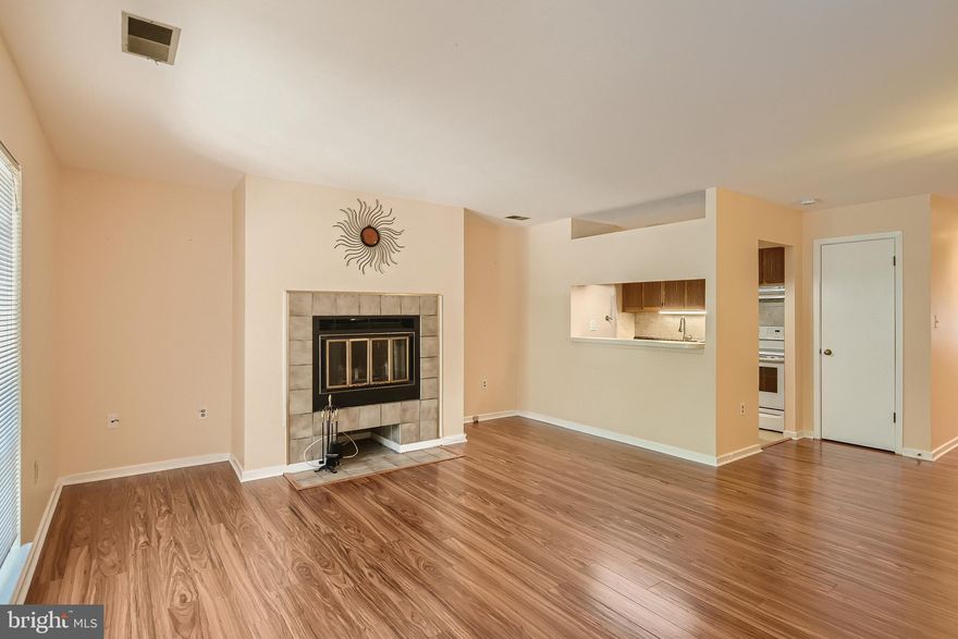 Second floor condo in desirable Greenwich. Laminate floor in whole unit, no carpet. Balcony overlooking the trees. Community pool. Court location, close to I-695 and shopping. Not FHA approved.