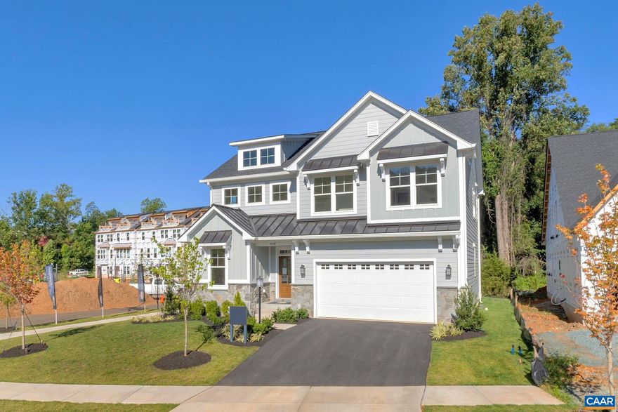 Model home available now with leaseback! Presenting Galaxie Farm - conveniently located only minutes to UVA hospital, 64 access, restaurants & shopping. The Aspen on a basement foundation functions as an open-concept design but each dedicated space remains purposeful and cozy. Must have's like a private study, walk-in pantry, and drop zone complete the main level in addition to a large kitchen that flows conveniently into the family room and dining area. The upstairs showcases an airy loft with two story ceiling and stacked windows that fill the home with natural light. 4 bedrooms, spa-like baths, a luxurious owner's suite + the added convenience of a connected laundry room. Basement includes finished rec room, bedroom and full bathroom. Quality features throughout including 2x6 exterior walls, R-21 insulation, energy efficient windows, stunning elevations, wood shelving, tankless water heater and energy efficient HVAC and so much more. All Photos are of actual home.,Granite Counter,Maple Cabinets,Painted Cabinets,White Cabinets,Wood Cabinets,Fireplace in Great Room