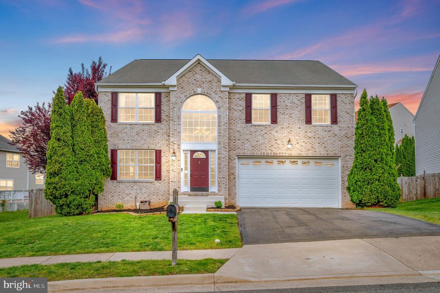 Discover an incredible 4-bedroom, 3.5-bathroom brick home nestled in the charming community of England Run! This stunning residence boasts an inviting atmosphere with gleaming hardwood floors that flow seamlessly throughout the main living areas, while plush carpeting adds a cozy touch in the bedrooms.  Home has new LVP flooring.  Built in shelving in the study off of family room.   Primary bedroom also has built in book shelves  with trey ceiling. Primary bathroom was remodeled in 2024. Large walk in closet and large closets in other bedrooms as well.  5th bedroom in basement is NTC.  Plenty of space in basement including storage.
The heart of the home is undoubtedly the expansive kitchen, which comes complete with modern stainless steel appliances,new oven, new disposal and an open floor plan that effortlessly connects to the dining and living spaces—perfect for hosting gatherings and family meals.  Garage features electric car charger for your car.

Retreat to the master suite, an oasis of comfort featuring ample space, a luxurious separate tub, and a sleek shower, ensuring a spa-like experience in the comfort of your home. 

Recent upgrades include 2 new HVAC systems enhancing the home's efficiency and comfort. The finished lower level offers a versatile space ideal for relaxation or entertainment, providing a cozy getaway for movie nights or recreational activities. 

Step outside to enjoy the rear patio, where outdoor entertaining is made easy, and take advantage of the generously sized fenced yard—complete with a handy shed for additional storage. This home perfectly blends modern conveniences with inviting charm, making it a true gem in Fredericksburg!