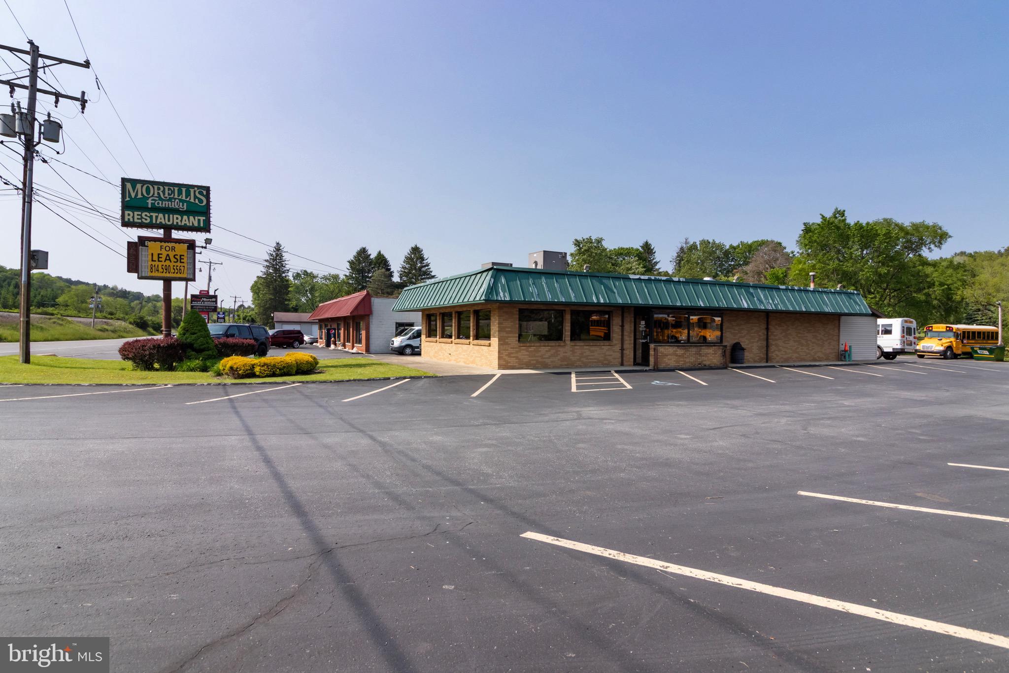 Turn-key restaurant-Available for lease. Location: Just outside of Brockway PA, Address 8464 RT 219 Brockway. Traffic Count: 10,000+ vehicles per day on busy RT 219. Property Highlights: Size Approximately 1,800 SF. Occupancy: 75 seats. Parking: 29 dedicated spaces. Climate Control: Central air conditioning and natural gas heating. Facilities: Recently renovated restrooms. Outdoor Seating: Possible with available space. Liquor License: Available for qualified tenant (additional terms apply). Why this location? *High-visibility frontage on heavily traveled route. *Turn-Key setup-bring your concept and open quickly. *Medium sized footprint ideal for family dining, cafe’, bistro, or pub. *Strong local and commuter traffic. *Ample on-site parking. Inquire today to schedule a walkthrough or discuss lease terms. This property is co-listed with Paul Baker who lives in Brockway, his phone number is 814-590-1723 and his email is paulbaker@kw.com