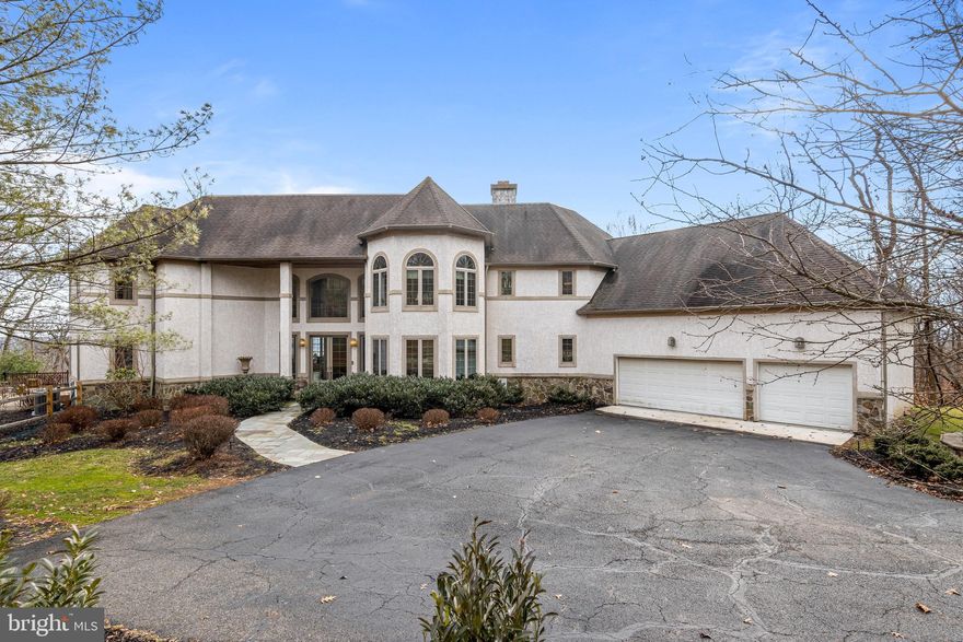 This luxurious Chateau-style home is situated on 6.6 acres in Malvern, Treddyffrin Twp,  Pennsylvania.  The spacious open concept design features 5-6 bedrooms, perfect for a growing family or entertaining guests. The grand entrance opens up to a stunning foyer with soaring ceilings,  intricate moldings, and gleaming hardwood floors.  The main level showcases an elegant living room, formal dining room, and gourmet kitchen with top of the line appliances and generous counter space.   The sprawling grounds feature lush lawns, mature trees, and plenty of space for outdoor living and recreation.  This magnificent  home is truly one-of-a-kind gem, offering the perfect blend of luxury, comfort, and privacy. 

The upper level features a grand master suite . This primary bedroom suite in this extravagant home is truly a retreat, offering treetop views and breathtaking ceiling detail.  The generous walk-in and reach-in closets provide more than enough storage space for all of your belongings.  The spa-like en suite bath features a deep soaking tub, separate shower, and dual vanity sinks offering a luxurious escape from the hustle and bustle of everyday life. Relax and unwind in this magnificent bedroom suite, surrounded by stunning views and unparalleled elegance. 

The basement features are incredible and include your own wine cellar, sauna,  and your home would not be complete without  a home exercise area with an additional entertainment  space. The possibilities are endless. 

This majestic home not only boasts breathtaking interior details, but also offers and abundance of opportunities for outdoor living and recreation.  Enjoy sunny afternoons lounging by the sparkling pool, or soak in the elevated hot tub surrounded by an elegant waterfall.  With its prime location just minutes from Valley Forge National Park, this home is perfect for nature lovers and outdoor enthusiasts.  Despite its peaceful countryside setting, the home is also situated within the award-winning Tredyffrin-Easttown School System, making it an ideal choice for families.  With its luxurious features and prime location, this home truly has it all!
Property is priced to sell and being sold in "as is" condition.  Seller will not be making any repairs or improvements