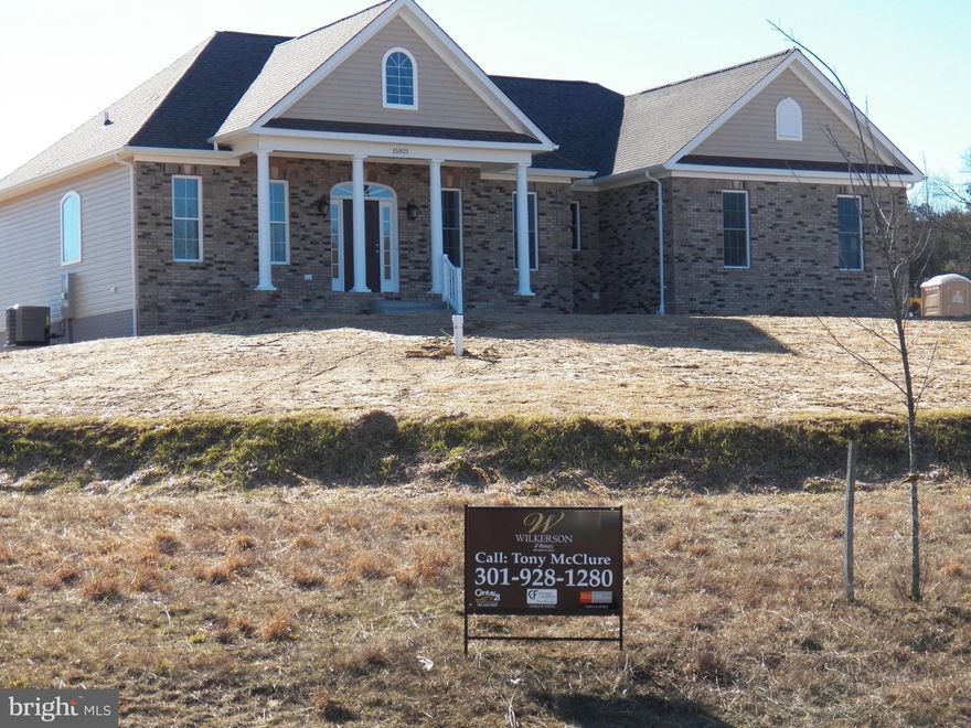 GREAT OPEN FLOOR PLAN*HUGE GREAT ROOM OFF KITCHEN*PRIVATE MASTER ON OPPOSITE SIDE OF HOUSE FROM OTHER DIN RM W/ CHAIR/CROWN MOLDING*GRANITE KT, HARDWOOD FOYER, GAS FP & PARTIALLY FINISHED BSMT*3+AC LOT*MANY OTHER LOTS TO CHOOSE FROM IN ONE OF OUR 4 COMMUNITIES*CAN USE YOUR PLANS TOO*COME SEE WHY WILKERSON IS ONE OF SOUTHERN MD'S MOST DESIRED & RESPECTED BUILDERS!!