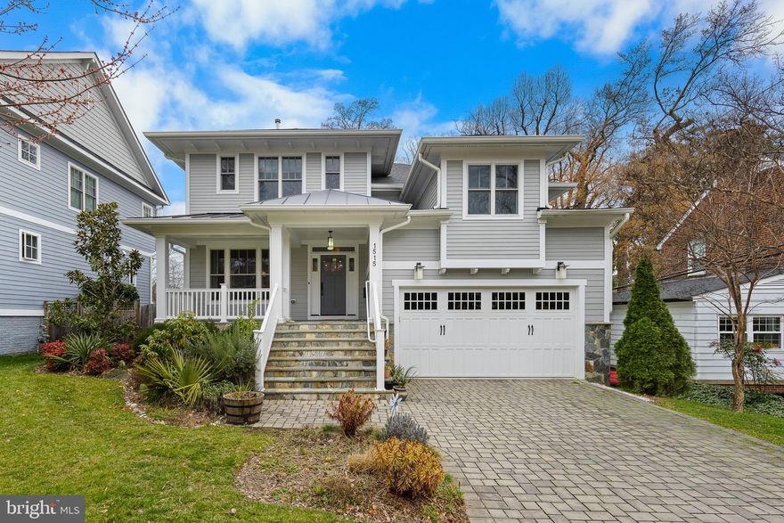 MARCH 30, 31 OPEN HOUSES CANCELLED - WAYCROFT WOODLAWN -- Stunning Like-New 5BR+Den, 5.5 BA Craftsman! This gorgeous Spring Street Development home boasts large windows, hardwood floors, elegant molding/trim, and extensive energy saving features. The open chef’s kitchen includes custom cabinetry, stainless steel appliances, granite counters, an island/breakfast bar, a butler’s pantry, a pantry, and table space! The spacious living room is complemented by a gas fireplace and French doors which open to a Trex deck overlooking the private backyard. Main level also includes a formal dining room, a half bath, and an office with an ensuite full bath. The upper levels include 4 additional bedrooms and 3 baths, including 2 en suite bedrooms. The expansive ensuite primary bedroom boasts 2 large walk-in closets, and a gorgeous bath with dual vanities, soaking tub, and water closet. The lower level offers a large rec room with French doors opening to slate patios and private flat fenced backyard. A bonus room, a 5th bedroom, and full bath complete the lower level. The private backyard oasis includes mature trees, and gorgeous hardscaping and landscaping. Enjoy the inviting front porch, attached 2-car garage with mudroom, paverstone driveway, and more! Perfectly located in the heart of Arlington, just minutes to Ballston Metro, a block to the Metro bus stop,  and easy access to Route 66 and 50. A variety of shops, restaurants, and grocery stores are conveniently  located. Experience architectural elegance, and urban convenience in this beautiful home in Arlington, with easy access to all that Northern Virginia and Washington, DC have to offer. Don't miss out on this incredible opportunity!