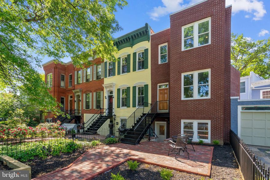 OPEN SUNDAY (11/7) 2:00 PM - 4:00 PM. NEW LOWER PRICE! This magnificent, 1,649 square foot, light filled home is located on one of the most beautiful tree lined streets on Capitol Hill. Just six blocks to the Capitol, one block to Marion Park, and only two blocks to the convenience of shopping, dining, and nightlife that Barracks Row and Eastern Market offers. In addition to Trader Joe's you are not far from Whole Foods and Harris Teeter. If you have to drive, I-695 is close with easy access to Virginia and Maryland but don't be surprised if your friends come to you because the patio and rooftop deck off the bar on the upper level are great for entertaining and relaxing. This home features high ceilings, large windows, hardwood floors, an open kitchen with stainless appliances, and nice size bedrooms.  When visiting, please wear a mask or face covering that covers the mouth and nose.