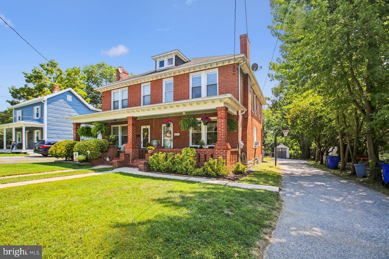 Charming Brick Duplex with Modern Updates and Historic Details
Discover this beautifully maintained brick duplex, located on a sought-after neighborhood street. Situated on a generous 7,540 square foot lot, this home effortlessly combines modern amenities with timeless historic charm, offering 1,568 square feet of comfortable living space.
The covered front porch invites you into a home filled with character, featuring 9-foot ceilings, original refinished hardwood floors, and elegant molding. The main level offers a welcoming living room with a decorative fireplace, a dining room, an updated kitchen with new countertops and a fridge, and a convenient half bath.
Upstairs, you’ll find three bedrooms, all with hardwood flooring, and a recently updated full bath featuring a brand-new vanity, lighting, toilet, and flooring. The finished walk-up attic/loft space adds an additional 288 square feet, perfect for a home office or extra living area.
The basement includes a finished studio room (+80 SF) with acoustic paneling and a mounted TV, ideal for a home gym or media room, and plenty of room for storage. Outside, the fenced backyard features a rear patio, a newly added detached deck, and a basketball hoop, creating the perfect setting for outdoor activities. A storage shed adds extra convenience, and there’s plenty of parking available.
This home is ideally located within walking distance to Baker Park, Frederick Health Hospital, Fort Detrick, and the vibrant Downtown Frederick area, known for its shopping and restaurants. Additionally, it offers close proximity to major commuter routes like R15, I270, and I70, making it a prime location for both convenience and charm. Recent updates include a new hot water heater installed just 6 months ago.
Don’t miss the chance to own this delightful property in a desirable location!