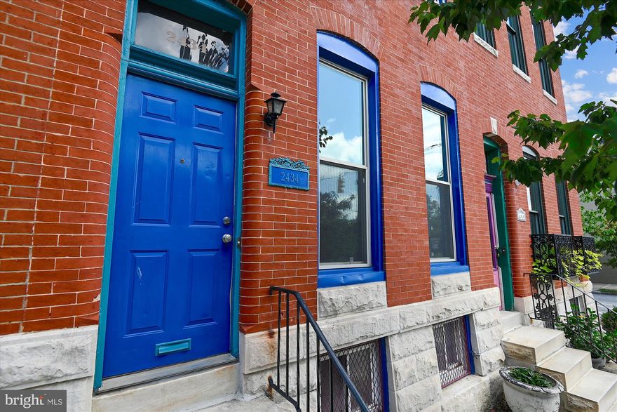 Rare park front home offering over 1500 square feet of finished living space!  Historical highlights include 4 decorative fireplaces, restored cornice, claw foot tub and original vestibule.  Property offers 3 full bedrooms and 3 full baths - great opportunity for a rental unit or for an owner to rent out the other two bedrooms.  Property features 9+ foot ceilings, hardwoods, bedroom level washer/dryer, large rear patio for entertaining/gardening, large unfinished basement with a walk-out to the patio (opportunity to create additional finished living space), ceiling fans and more.  Take advantage of all that Patterson Park has to offer by being park front - summer concert series/festivals/social sport clubs/wine/art festivals/running walking trails and much more.  Close to Canton/Fells Point and a 1 block walk to the Johns Hopkins Shuttle pick-up.