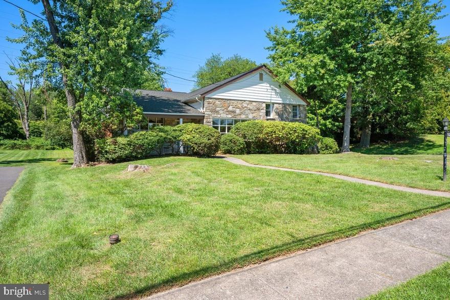 Nestled in the quaint Laverock community, this split-level home offers a perfect blend of comfort and location with more than ample space for relaxation and entertainment on ALL three levels! This home has a brand-new roof with a 50-year warranty, newly installed gutters, and a new HVAC system (12/2024). Built in 1965, this home has 4 spacious bedrooms, 2.5 bathrooms, and a large lower-level family room with walk-out access. The lower level fourth bedroom can easily be transformed to meet your needs - a gym, playroom, office, storage room...the possibilities are limitless!  Step inside and discover an inviting eat-in kitchen on the main level with a lovely view of the extensive and lush backyard. The kitchen flows seamlessly into the spacious dining room and expansive living room. After a long day, head upstairs to the main suite complete with an ensuite bath with shower and a walk-in closet providing generous storage space. Two additional bedrooms and the hall bath with tub/shower round out the upper level. Head down to the lower level and you will be pleasantly surprised! The fully finished lower level with walk out access to the back yard offers additional living/entertainment space including a stone fireplace perfect for gathering with loved ones on those chilly fall and wintry days. The lower level also features an expansive bedroom, laundry area, powder room, and convenient walkout access. The exterior of the home is equally impressive, featuring a well-maintained yard that spans over half an acre. The front patio and back porch areas invite you to unwind outdoors, whether it's sipping morning coffee, an evening beverage, or hosting summer barbecues. Laverock is a small quaint community with endless conveniences. Enjoy easy access to major highways, shopping, and local parks (perfect for leisurely strolls or weekend picnics). Don't miss the opportunity to make this lovely residence your own!