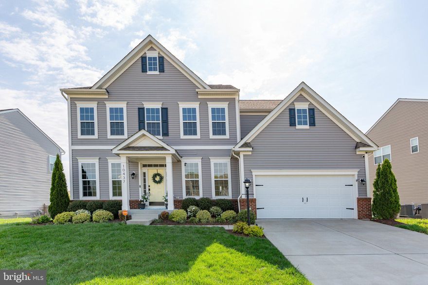 Like-new living, on a spacious half-acre lot in highly-sought Breckenridge Farms... all with a back yard pool and pavilion-draped oasis? Yes, 10437 Aspen Highlands Drive is absolutely stunning! Constructed in 2020 and gleaming under its original owners, this expansive residence includes five bedrooms, and 4.5 bathrooms. It sits on a .47-acre lot in the scenic Breckenridge Farms community in Spotsylvania County. The quietly-nestled neighborhood is lined with an extensive sidewalk network for morning and evening strolls. Examining the acreage here, the front yard includes streamlined landscaping along its frontside, the greenest of grass and a concrete driveway that leads to a two-car garage – within the garage, the refrigerator conveys. Out back is where the true utopia awaits with a large L-shaped pool and surrounding patio space as its undeniable anchor. The two pavilions you see (20x12-feet and 10x12-feet) convey! Rounding out the vibe are in- ground umbrella holders, lounge chairs (the chairs and umbrellas also convey!), a two- tier retaining wall, landscaping rock surrounds and delightful mix of evergreen trees. For
even more back yard memories, there is a 12x24-foot Trex deck. Wow! The home itself was constructed by Lennar and includes front brick elements, light gray siding and a memorable yellow door. Heading inside, contemporary, open bliss abounds with naturally lit spaces, custom blinds and engineered hardwood flooring. Core rooms include the dining room with upgraded lighting and 6-foot board and batten; the living room with custom built-ins surrounding the fireplace as well as deck access; and the kitchen. The kitchen includes sleek white cabinetry, an octagon backsplash, stainless steel appliances (1-year-old dishwasher!), quartz countertops and a massive 10x5-foot island. Rounding out the level are a half bath as well as a mudroom area with built-in storage. Upstairs are four carpeted bedrooms and three full bathrooms. The primary suite boasts a double-door entry, two walk-in closets and dazzling ensuite bath complete with a large soaking tub, walk-in shower and double sink set-up. All of the secondary bedrooms upstairs have a walk-in closet! Note that one of the bedrooms has an ensuite bath (glass-enclosed shower) and the final bath upstairs includes a tub/shower combo. The final features upstairs include the laundry room as well as a panoramic landing overlooking the foyer. Heading to the finished basement, you’ll find the remaining bedroom and full bath (glass-enclosed shower). The recreation area is vast with laminate flooring – there is a hook-up for a bar, should you desire to build it out! Rounding out the lower level is a large unfinished storage area. The home’s systems are running smoothly, and the sump pump was updated approximately two years ago. With this location, so much Fredericksburg area goodness is accessible. Multiple grocery, shopping and dining destinations are within a 5-minute drive along Courthouse Road. More selections await within 10 minutes at Cosner’s Corner. Two I-95 exits (Massaponax and Route 3) are within 15 minutes. The heart of Downtown Fredericksburg is less than 20 minutes northeast! If you’re envisioning a pool-clad outdoor paradise, an open and modern residence and wonderful convenience, look no further!