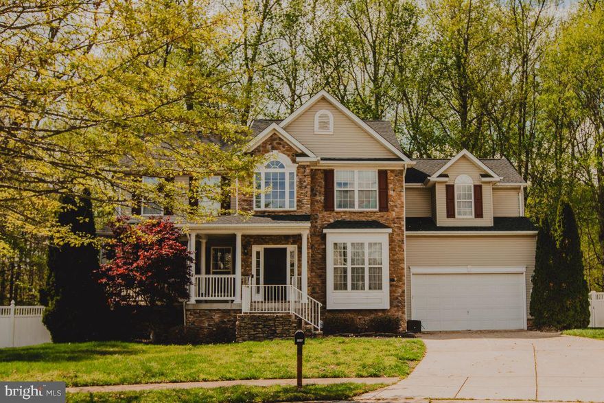 Located in the town of La Plata, this exquisite, move-in ready, 4-bedroom, 3.5-bath residence is quietly nestled away from the hustle and bustle yet remains conveniently close to all amenities. From the covered front porch, you are welcomed into a light-filled, two-story foyer adorned with hardwood flooring. To the left, French doors open to an office; the formal dining room is situated to the right. At the rear of the home, you will find an eat-in kitchen offering ample storage and workspace and equipped with stainless steel appliances, granite countertops, and an island. Adjoining the kitchen is the family room, which features a gas fireplace. The deck off the kitchen is ideal for grilling, dining, relaxing, or entertaining. A powder room is also located on the main level. Upstairs, the primary bedroom boasts cathedral ceilings, a large walk-in closet, and a luxurious ensuite bath complete with a jacuzzi tub, separate shower, dual vanities, and a linen closet. Additionally, the upper level includes three well-sized bedrooms, a hall bath, and a laundry room. The finished walkout basement offers a bar, recreation room, full bath, guest room, and additional storage. The property features a fenced rear yard with a shed, a 2-car garage, and is in close proximity to dining, shopping, entertainment, and parks. New carpet installed on the main level, stairs and upper-level hallway. It also provides easy commuting access to Washington D.C., Joint Base Andrews, Bolling, and NAVSEA.