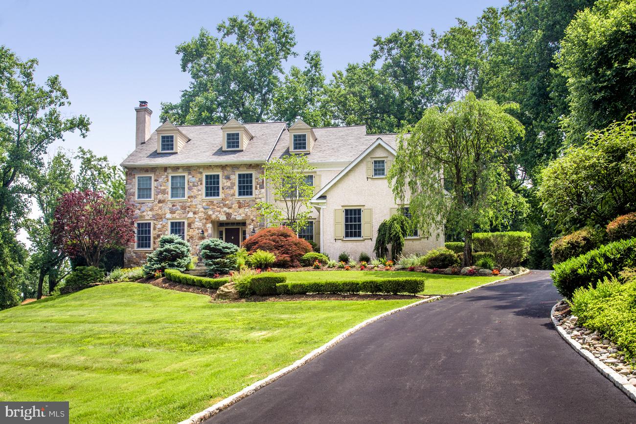 This move-in ready, pristine condition 5 bedroom, 4 full bathroom, 2 half bathroom home is on a landscaped wooded lot, on one of the most prestigious, sought-after streets in Gladwyne! Nestled on a quiet cul-de-sac, this expansive 6,200+ sq ft residence enjoys peace, privacy, and an in-ground heated pool with hot tub for the ultimate outdoor enjoyment. Inside, an open, airy 2-story foyer welcomes you into an ambiance of elegance. Abundant natural sunlight streams in through large windows, while exquisite details add classic character such as hardwood floors, extensive millwork and built-ins, including a built-in bar. For entertaining, the layout is superb. Host guests and gather with family in the 2-story great room and spacious, finely-appointed open kitchen where you ll find culinary inspiration watching the sunrise. The master suite is a luxurious retreat with a spa bath for unwinding. Generous family and guest bedrooms, a 3rd floor suite - perfect for a teenager, nanny or home office, and finished walk-out basement enhance living comfort. Filtered water in the kitchen, a Sonos system with phone app and indoor/outdoor speakers, a new Timberline Weather Watch roof in 2014 with transferable warranty, new skylights in 2014, a new hot water heater and sump pump installed late 2018, whole house generator with warranty, new driveway under 3 years old, and HVAC controlled remotely via Honeywell phone app are among the upgrades and special features. The exceptional location is just a short walk to the quaint village of Gladwyne, and provides direct access to miles of scenic Bridlewild walking trails. Brand new built microwave in over the cooktop!
