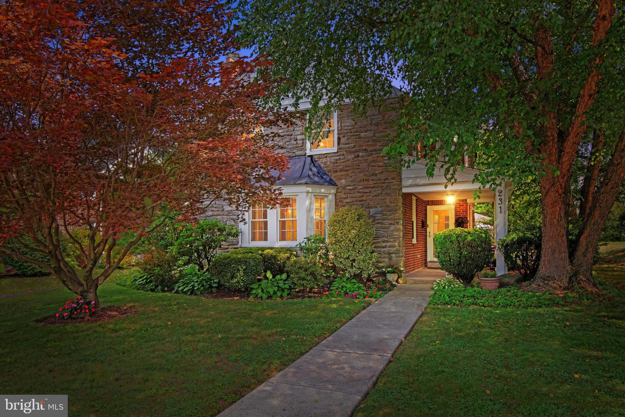 LOCATION, LOCATION, LOCATION!!! Charming and well maintained 2 story colonial located on prestigious Roberts Avenue in the heart of Glenside. Front walk way leads to a private covered porch. Enter into the foyer. Beautiful hardwood floors throughout. The large warm and welcoming living room has a gas fireplace. The formal dining room has an exit to the outside patio. Updated kitchen has recessed lighting, lots of counter space, and a cozy breakfast room just off the kitchen. Master bedroom has an ensuite bathroom and walk in closet. 2 additional large bedrooms and hall bath. The unfinished basement offers endless possibilities for more living space. Convenient attic storage with pull-down ladder. Beautiful backyard with mature landscaping and a patio great for hosting. Attached 1 car garage. Newer roof(2020) with transferrable lifetime warranty. Walking distance to Keswick Village, schools, and train station. Book your showing today!