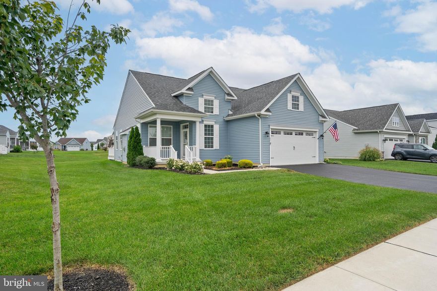 NEW PRICE!!!  Full unfinished basement and great lot!  Your Next Chapter Starts Here – Comfort, Style & Community Await! Built in 2020 and better than new, this beautifully maintained home offers a unique blend of modern comfort and scenic tranquility in the exceptional 55+ community of Champions Club. The residence features two spacious bedrooms and two bathrooms within 1,623 square feet of open, light-filled living space, accented by luxurious vinyl plank flooring for a seamless, contemporary appeal.  Bonus versatile flex space provides the perfect retreat for hobbies, remote work, or unwinding with a favorite novel. A true basement—rare in this community and complete with rough-in plumbing—invites you to envision an entertainment lounge, workshop, or an additional guest suite tailored to your lifestyle. Culinary creativity flourishes in the kitchen, with all-new appliances, while an owned water conditioner ensures quality water throughout the home. The homeowner’s association takes care of exterior maintenance, including landscaping and routine upkeep, so you can embrace a truly low-maintenance lifestyle.  With its coveted location beside Jonathan’s Landing golf course, this home offers comfort and convenience. Residents enjoy access to a clubhouse, fitness center, swimming pool, and organized social events-all just steps from your front door. Focus on what matters most—and make every day your best, surrounded by views and opportunities that enrich your next chapter.