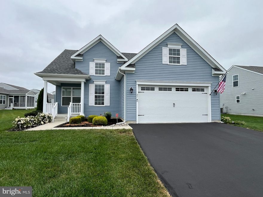 NEW PRICE!!!  Full unfinished basement and great lot!  Your Next Chapter Starts Here – Comfort, Style & Community Await! Built in 2020 and better than new, this beautifully maintained home offers a unique blend of modern comfort and scenic tranquility in the exceptional 55+ community of Champions Club. The residence features two spacious bedrooms and two bathrooms within 1,623 square feet of open, light-filled living space, accented by luxurious vinyl plank flooring for a seamless, contemporary appeal.  Bonus versatile flex space provides the perfect retreat for hobbies, remote work, or unwinding with a favorite novel. A true basement—rare in this community and complete with rough-in plumbing—invites you to envision an entertainment lounge, workshop, or an additional guest suite tailored to your lifestyle. Culinary creativity flourishes in the kitchen, with all-new appliances, while an owned water conditioner ensures quality water throughout the home. The homeowner’s association takes care of exterior maintenance, including landscaping and routine upkeep, so you can embrace a truly low-maintenance lifestyle.  With its coveted location beside Jonathan’s Landing golf course, this home offers comfort and convenience. Residents enjoy access to a clubhouse, fitness center, swimming pool, and organized social events-all just steps from your front door. Focus on what matters most—and make every day your best, surrounded by views and opportunities that enrich your next chapter.