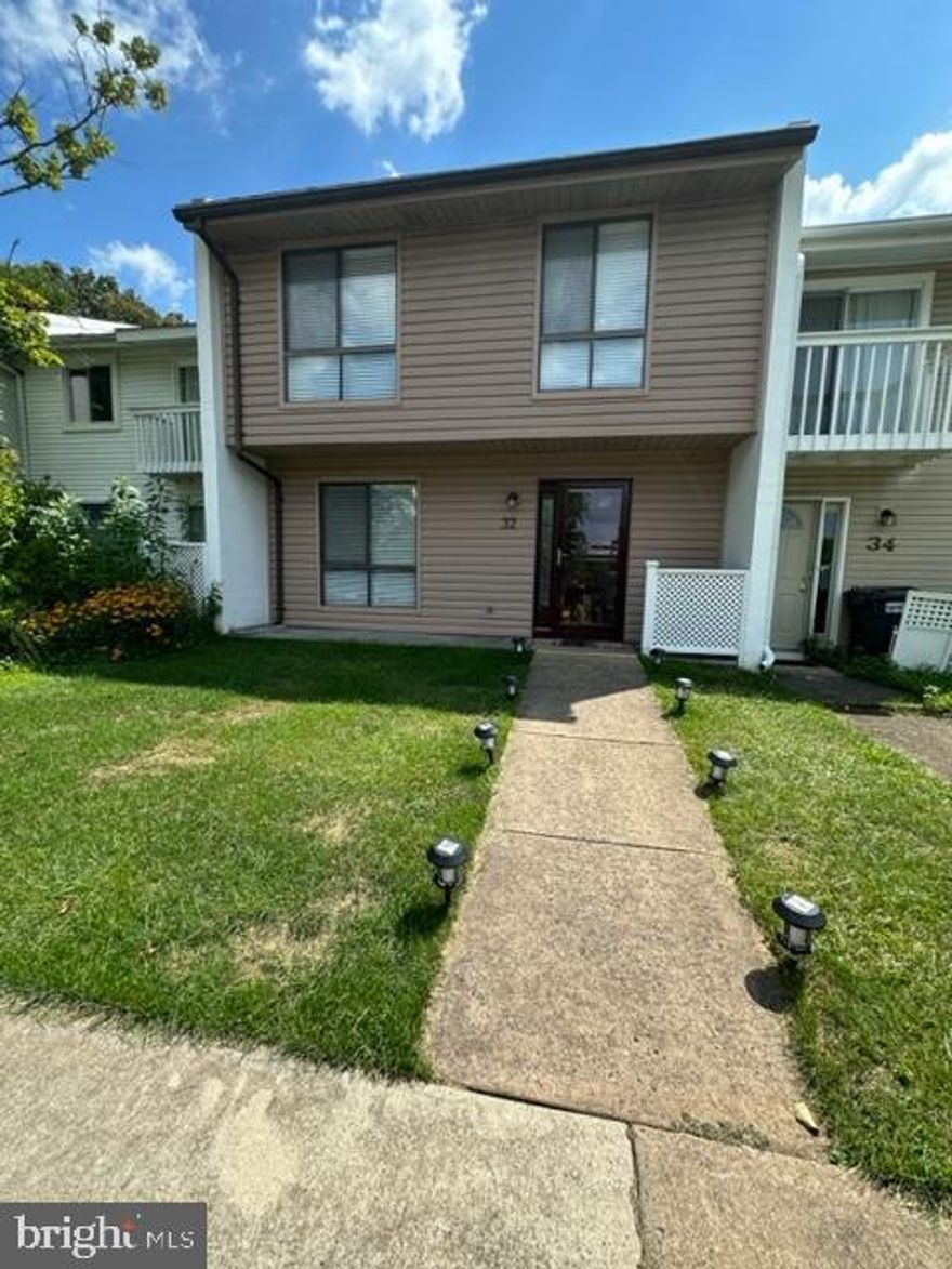 Sugarland Run. 3 Bedroom, 2.5 bathroom 2 level townhouse. Stainless steel appliances and granite countertops. Ceramic tile floor in kitchen. LVP in remainder of first floor. Carpet in upper level. Primary bedroom has sitting area and full bath. 2 additional bedrooms and full bath on upper level. New window blinds throughout. Washer and dryer in unit. HVAC only 2 years old. Fenced rear yard backs to Elementary school and walking paths for community. 2 assigned parking spaces.