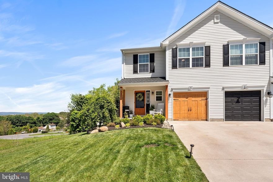 Why wait for standard new construction when you can own this stunning 4-year-young home loaded with premium upgrades and custom finishes throughout! From the moment you enter, you’ll notice the luxury vinyl plank flooring that spans the entire first floor, creating a seamless and modern feel. The open-concept layout is perfect for today’s lifestyle and entertaining needs. The beautifully upgraded kitchen features quartz countertops, a motion-activated faucet, upgraded appliances, and a spacious serving bar with seating for three. Open to the kitchen, the inviting living room showcases a custom shiplap entertainment wall with a TV mount, oak mantel, and a cozy fireplace. The dining area flows effortlessly between the kitchen and living space, making gatherings easy and enjoyable. Step outside to the expanded deck with stairs leading to the fenced backyard—ideal for kids, pets, and outdoor entertaining. Completing the first floor is a stylish powder room with upgraded cabinetry, a custom shiplap hallway, and convenient access to the attached one-car garage wired with a 220V electric charger outlet.  The second floor features a spacious primary bedroom with a full custom bathroom offering ample vanity and storage space, along with two additional bedrooms and a second full bathroom. A thoughtfully designed custom laundry closet with cabinetry provides added storage and convenient drying space. The finished basement expands the living area with luxury plank flooring throughout and includes a versatile pub or exercise area, plus a cozy family room featuring another custom shiplap entertainment wall with fireplace. A large storage/mechanical room and additional under-stair storage closet provide plenty of extra space. Additional upgraded features throughout this beautiful home include two-tone paint, rounded drywall corners, upgraded lighting fixtures, recessed lighting, enhanced plumbing fixtures, and modern black hardware, and professionally landscaped. Conveniently located within five minutes of shopping, schools, restaurants, and major roadways, including Routes 422, 222, and 61, this move-in-ready home truly offers the perfect combination of style, comfort, and convenience.