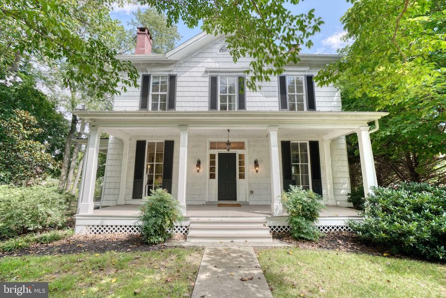 Welcome to 210 Anvil Way!  This beautiful, home was built in 1873 with all of the historical and architectural details but updated for todays living.  The front wrap around porch opens to the  grande foyer which flows to a spacious living room with beautiful floor to ceiling windows and a fireplace, on the other side, a dining room with gorgeous built ins and hard wood floors . The kitchen boasts of granite, plenty of storage, a wonderful kitchen island with seating and a  mud room directly off the kitchen that leads to a  spacious deck for outdoor dining.  On the second floor is a large primary bedroom with a walk in closet and the en suite includes dual sinks, a soaker tub and separate shower.  There are two other large bedrooms and 2 full baths on this floor as well.  Laundry is located off the bedrooms as well as a cozy office space.  The third floor boasts of two large rooms that could be used as bedrooms or bonus space.  The Cupola allows you to see the beautiful views of the neighborhood and beyond.  This home is a MUST SEE!