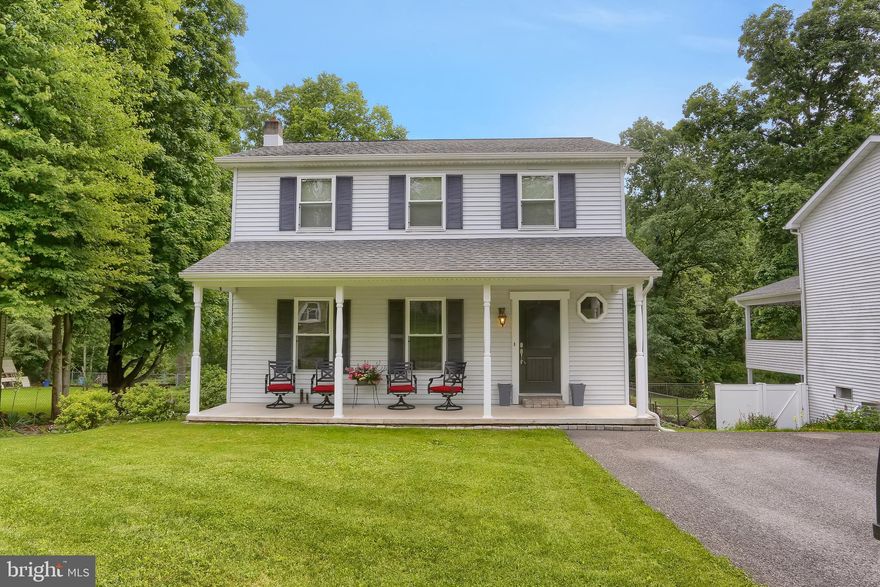 A little “Piece of Paradise” invites you to enjoy this beauty! A peaceful stream borders the lush lawn and gardens that accent tis lovely home. The covered patio overlooks the fenced yard and provides the perfect setting to relax and entertain. Welcome to the covered front porch and entrance foyer that invites you into the warmth of the 3 bedroom, 1 ½ bath 2 story. Boasting an eat-in kitchen with appliances included and an open living room/dining room concept provides space for gatherings and expanded living. So many recent upgrades to this lovely home – new roof, windows, front door, remolded baths, new flooring and more. See the Home Improvements list for your peace of mind to the care given to this special place you can call “Your Home Sweet Home!”