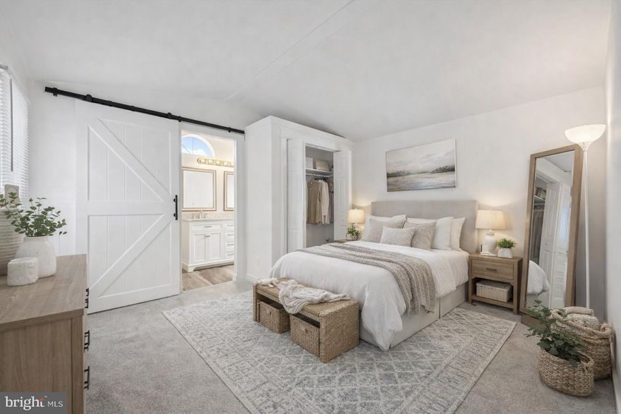 Welcome to this beautifully renovated 2-bedroom, 2-bath mobile home-style ranch, thoughtfully updated with a bright, open-concept layout designed for modern living. The inviting main living space features an electric fireplace with ship lap feature wall that adds warmth and style, flowing seamlessly into the updated kitchen with crisp white cabinetry, stunning countertops, large island and stainless-steel appliances—perfect for everyday living and entertaining alike.

The primary suite offers a private retreat with an ensuite bath highlighted by a sliding barn door, wainscoting and a dual-sink vanity. A second sunny bedroom features a charming bay window and easy access to the full hall bath. With fresh finishes throughout and a light, welcoming feel, this move-in-ready home blends comfort, style, and functionality in one beautifully refreshed package.

Other updated features include a newer roof, windows, heater, water heater, skirting, electrical, plumbing, 10x24 deck, paver patio, all new flooring throughout, and custom moldings.  Cabinetry features crown molding, soft close drawers, and pull out drawers.  Owner paid close attention to every detail in this home!
Lot rent includes Water, sewer, trash, snow removal, and community pool.  Cash or mobile home financing required.  A list of lenders is available upon request.