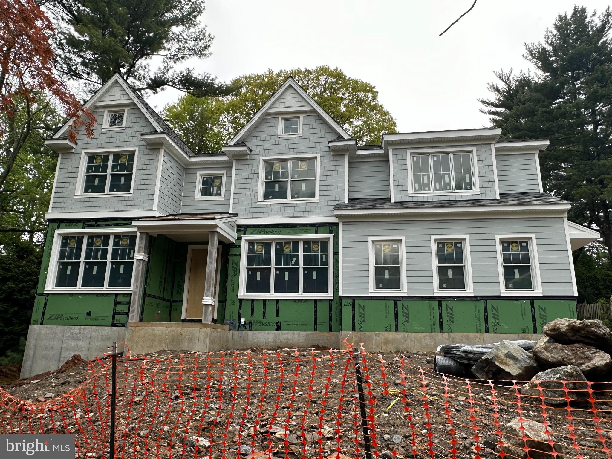 Luxurious New Construction home in quiet Wynnewood neighborhood will be completed by July/August 2023. Built by Falcone Signature Homes, this home will feature 5 bedrooms, 4.5 bathrooms, 3 car garage and has over 4,400 square feet plus an optional 1,300 finished daylight basement. The professionally designed interior has an open floor plan with large windows and tall ceilings. The first floor features a designer kitchen with high end appliances including a double oven, breakfast nook with cathedral ceiling that opens to a covered maintenance-free deck, oversized breakfast island, 6 ft linear gas fireplace, coffered ceilings, two powder rooms, 3 walk in pantries/closets, formal dining room, study/office, butler’s pantry with wine refrigerator, and mudroom with built in bench and cubbies. The second floor features a large Primary Suite with two custom walk-in closets and a sumptuous bathroom with an oversized shower, soaking tub and two vanities. The second floor also includes two en-suites with walk-in closets and full bathrooms, two additional bedrooms that share a jack and jill bathroom, and a large laundry room and hall linen. Modern, professionally designed home in the award-winning Lower Merion School District conveniently located to Center City, major highways and all the Main Line has to offer. Showings require an appointment. Taxes TBD.