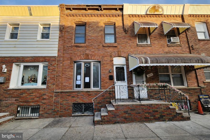 This charming all-brick townhome in Philadelphia is ready for your personal touch. Offering an open floor plan with approximately 940 square feet of living space, this unit features 3 bedrooms and 1 bath. Conveniently located near schools and shopping, it offers both comfort and accessibility—perfect for today’s busy lifestyle. With limitless opportunities to showcase your unique style, this townhome is filled with potential waiting to be unlocked. Don’t miss your chance to make it your own—act now and begin envisioning the possibilities in this lovely space! Being sold AS IS, WHERE IS, Buyer is responsible for all inspections. All information and property details set forth in this listing, including all utilities and all room dimensions, are approximate, are deemed reliable but not guaranteed, and should be independently verified if any person intends to engage in a transaction based upon it. Seller/current owner does not represent and/or guarantee that all property information and details have been provided in this MLS listing. DO NOT Approach the occupants, exterior drive-by showing ONLY!!