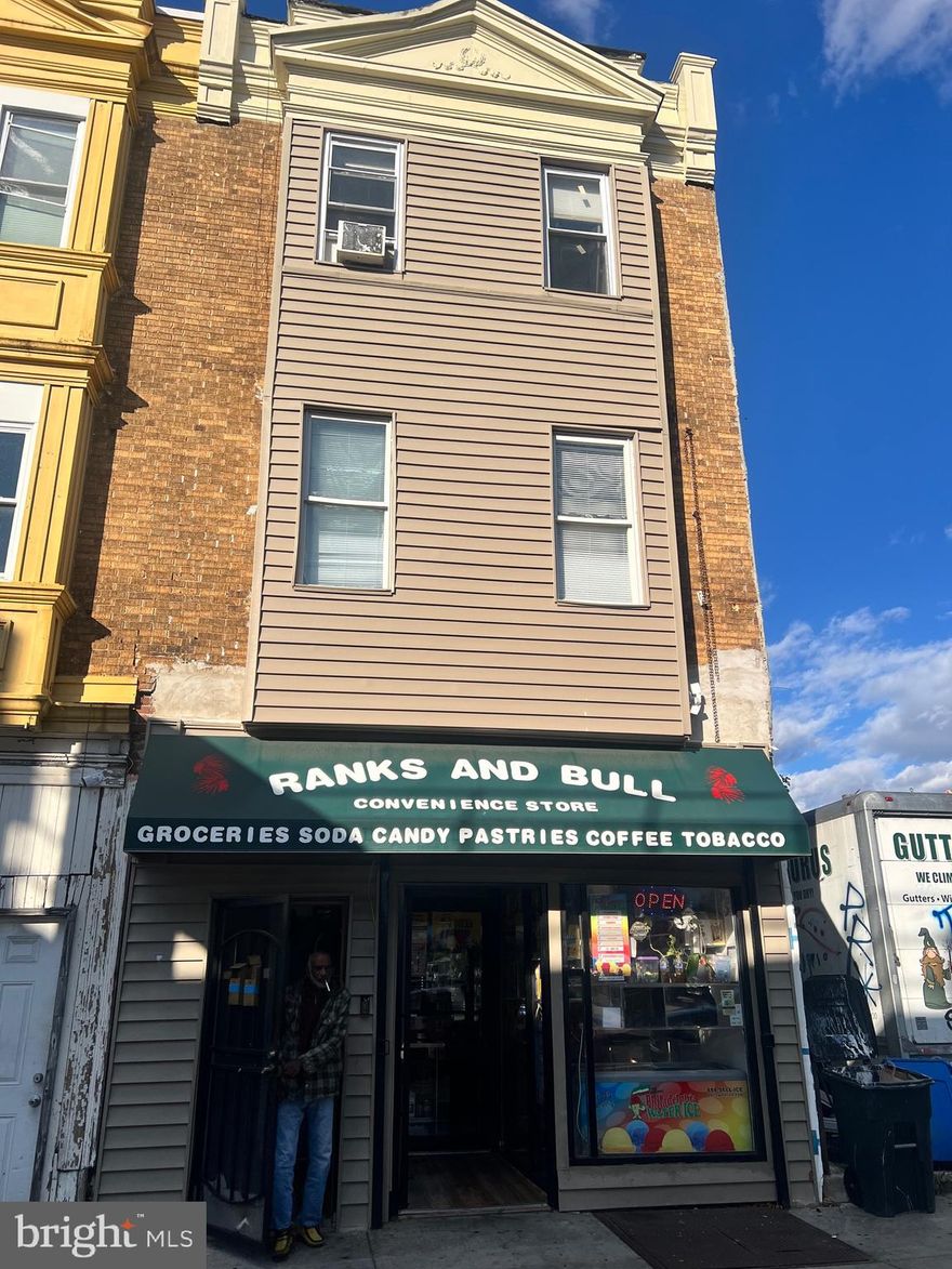 Come and take a look at this large business and residentially zone property located near a prime location on Market Street in Philadelphia.  This building has 3 spacious apartments, as well as a business located on the first floor- waiting for you to come and be its next owner.  Close to public transportation, along the market street line, tenants will have the ease of nearby public transportation and business the necessary foot traffic for growth and success.   Make this property your next investment.  Come and take a look today.