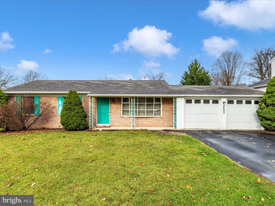 Lovely brick rancher, comfortable one-level living in a nice neighborhood,  offering 3 bedrooms with closets,  including the primary bedroom with en suite bathroom, and a second full bathroom. The living room features a bay window, the kitchen offers dining space and access to screened deck and large fenced yard. Other features include a shed and a two car garage. Requires flood insurance. Seller pays approx $1000/annually. Has not flooded during seller's ownership.
