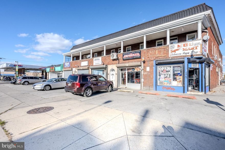 Great investment opportunity for this all-brick Mixed Use 12,354 square foot property located on a premium 0.23-acre corner lot just 0.6 miles from Pimlico Race Course, home of the Preakness Stakes!  Featuring 5 commercial/retail units on the ground level, 2 convenient commercial bays, and  5 residential units. Highly visible location, with front parking for 10 cars. Don’t miss this great opportunity for great income producing property!