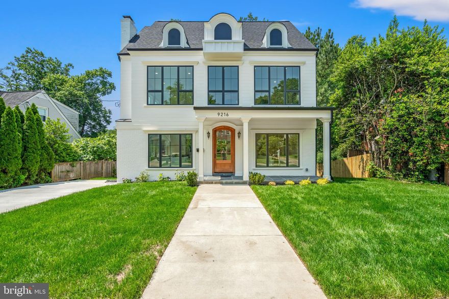 Great New Price! Builder is willing to help with either building a 4th bedroom on the upper level or helping with a seller credit towards the buyer's closing costs.

Exquisite New Construction in Prime Bethesda – A Pinnacle of Luxury and Elegance Step into the epitome of modern European luxury with this brand-new architectural masterpiece, nestled in one of Bethesda’s most sought-after neighborhoods.  Designed to impress, this state-of-the-art home showcases unparalleled craftsmanship, high-end amenities, and timeless elegance. From the moment you enter, you're greeted by soaring 22-foot ceilings in the grand living and dining area, where massive street-facing windows flood the space with natural light.  The expansive family room offers serene views of the backyard through large picture windows, while a thoughtfully designed spice and butler’s kitchen ensures seamless entertaining and daily convenience.  Baseboard and crown molding run throughout the home, subtly enhancing its refined aesthetic.  The gourmet chef’s kitchen is a true showstopper, featuring sleek, modern cabinetry, high-end European appliances, and stunning backyard-facing windows that fill the space with brightness and airiness.  Every element is curated for both premium finishes and exceptional functionality.  The home offers an impressive array of private living spaces, including two master suites, each with spa-inspired ensuite bathrooms adorned with floor-to-ceiling tile work and premium European fixtures.  A third spacious bedroom includes its own full attached bathroom, while all rooms are designed to invite natural light through at least two large windows.  A dedicated storage room and laundry space on the upper level are illuminated by a grand skylight, adding to the home’s bright and airy character.  The lower level transforms into an entertainment haven, complete with a fully equipped theater room, a massive game room for family fun or social gatherings, and an ensuite guest bedroom with its own full bathroom. An additional powder room adds convenience for visitors.  Engineered for optimal comfort and energy efficiency, the home is outfitted with a dual-zone heating and cooling system.  A modern heat pump AC unit is housed in the attic, complemented by a separate unit in the basement utility room, ensuring precise climate control on every level.  Externally, the home makes a striking statement with a refined blend of brick and premium V-groove cement siding, exuding durability and sophisticated curb appeal. 
 Inside, hickory hardwood flooring stretches throughout, bringing warmth and richness to the modern European design.  Solid hardwood interior doors offer both durability and tactile luxury, while top-of-the-line Pella energy-efficient windows enhance comfort and performance.  This one-of-a-kind residence redefines luxury living, seamlessly blending thoughtful design, unmatched comfort, and superior craftsmanship to create a timeless sanctuary in the heart of Bethesda.