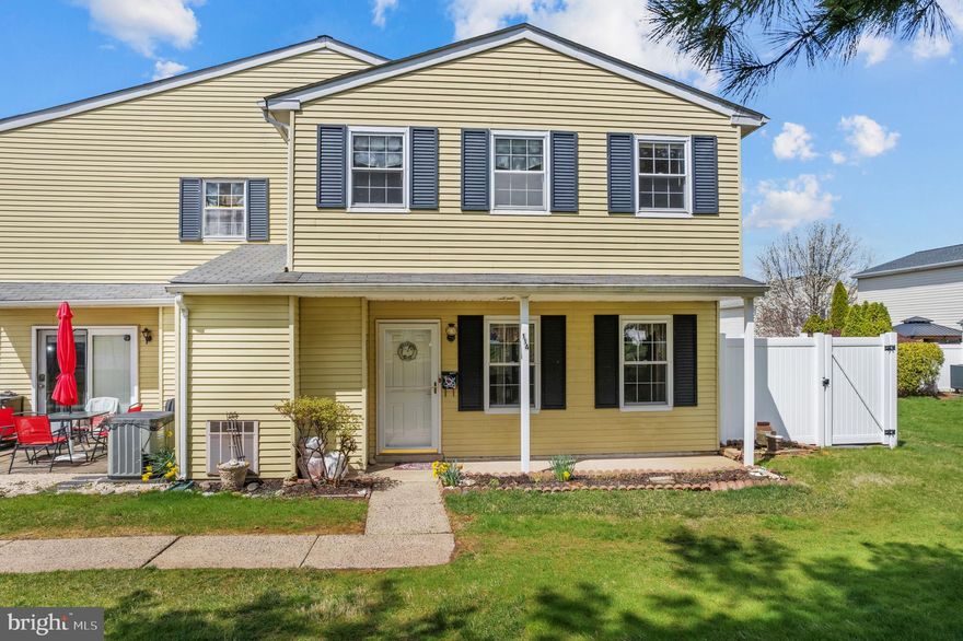 Welcome to 114 Reliance Place, Telford, PA - a wonderfully maintained and charming 3 bed 1.5 bath home in the sought after Green Meadows Neighborhood. Located within Pennridge School District this home is ideal for any first time home buyer or real estate investor as is in turnkey condition. As you enter from the front porch you will walk into a generously sized family room and dining area combination. The dining area has a sliding glass door to a fenced and private patio area that has a storage / gardening shed attached to the house too. The kitchen has also been very well maintained and is galley style but is also eat-in should you want to have a cafe table or breakfast nook in the kitchen. All appliances will stay with the property. There is also a powder room on the main level and a utility room with washer and dryer included as well. Heading upstairs,  you will find 3 meticulously maintained and large bedrooms. The primary bedroom has plenty of closet space and is attached to the hall bath that includes a tub shower. There is another very large second bedroom that is empty at this time and a 3rd bedroom being used as a craft / sewing room right now. From the hall there is attic access with pull down stairs and the attic is floored for additional storage. This home also has central air and forced air heat. You are close to everything in this home: Souderton, Telford, Harleysville, Perkasie and Sellersville for restaurants, breweries, shopping and more plus easy access to Rt 309 and the PA Turnpike. This is one opportunity you will not want to miss. Showings begin at the open house on Thursday, April 10 at 4pm. Property Being Sold In Present Condition - No Repairs or Credits from Seller.