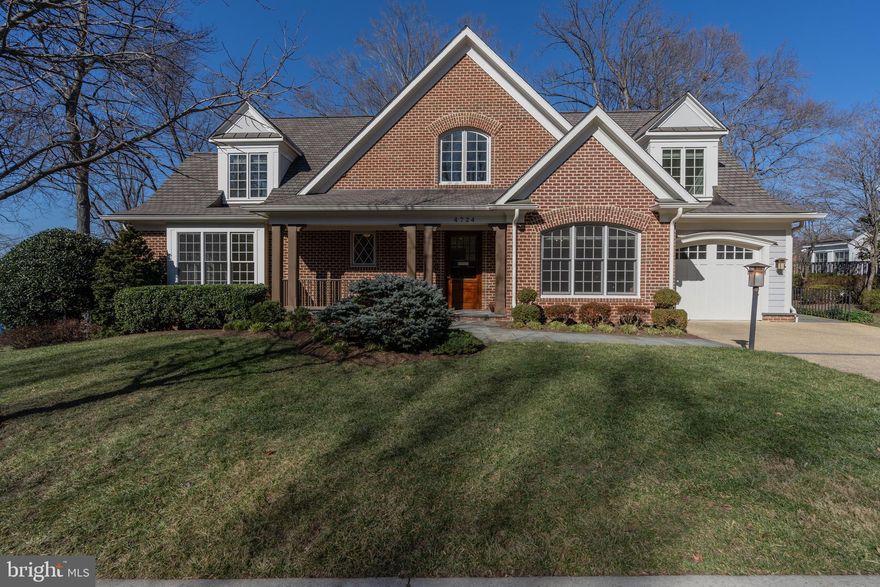 An elegant, newer built (2009) home in the heart of Berkley that boasts 5 bedrooms (4 finished), 5.5 baths (4.5 finished), and 6,180 total interior  square feet. Nestled on a generous 0.2-acre corner lot with North, South and West exposures, this home exudes captivating curb appeal with lush landscaping throughout. Inside, you will find radiant living spaces, generous proportions, and a well-conceived layout. The gracious entry foyer leads to a spacious living room featuring a wood-burning fireplace and French doors that open onto a private deck.  The updated kitchen showcases modern appliances, abundant cabinetry, and a breakfast area, seamlessly flowing into a formal dining room through a convenient butler’s pantry. Adjacent to the kitchen is a delightful screened-in porch, perfect for al fresco dining. The primary suite on the main level offers a generously sized bedroom and a luxurious ensuite bath complete with soaking tub, shower, separate bidet, and ample storage. An office off the living room, as well as convenient powder room complete this level, which provides direct access to a large one car garage. Upstairs, discover two more spacious bedrooms with ensuite baths. An additional unfinished bedroom and roughed-in bath on this level await your personal touch. The walkout lower level presents a spacious family room/rec space complete with kitchenette, a fifth bedroom, and full bath. French doors from this level lead you to a hardscape patio. Ideally situated between MacArthur Boulevard and Foxhall Road, this home offers convenient access to Georgetown, the C&O Canal, Capital Crescent Trail, W Street Park, restaurants, and more.
