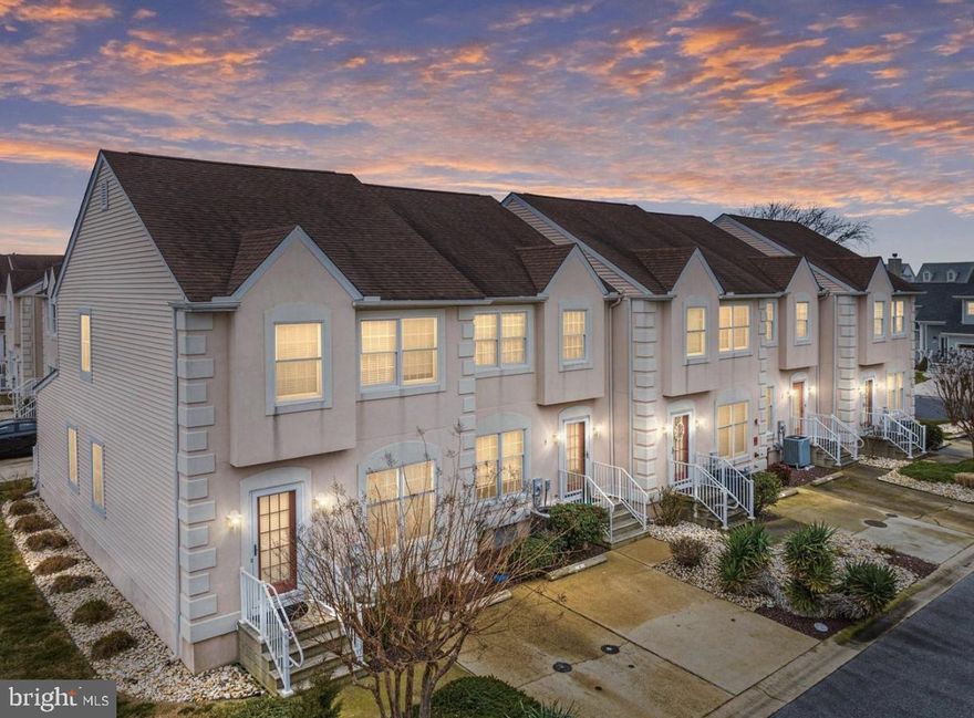 Welcome to Portofino Townhome w/a DEEDED BOAT SLIP in North OC  undoubtedly the best waterfront community, the vistas are everywhere you look. The waterfront community dock says it all with a deeded boat slip (#18) on the community pier, community swimming pool & kayak racks . The pride of ownership shows throughout this unit, original owners and never rented . This is all before going inside with generous square footage including 3 bedrooms , 2 1/2 bathrooms with an all season sunroom overlooking the pool. Located poolside with a gorgeous sunroom that provides an abundance of natural light & skylights. A very spacious living and kitchen area for entertaining guests and family. In 2024 all Bathrooms fully updated with a coastal flare. New appliances/granite in the kitchen, updated flooring, HVAC & Hot Water heater and comes furnished! This community has a great family atmosphere with dogs walking, children riding bikes and access to your own private boat slip or slip into the pool to cool off on those warm summer days ! YES a deeded boat slip on the gated community pier including water and electric. Community is located just over the bridge from Harpoon Hannas and a short mile to the Maryland and Delaware beaches. NO CITY TAXES ! Open House Friday Feb 7 2-4pm and Saturday  February 8  11:00-1:00