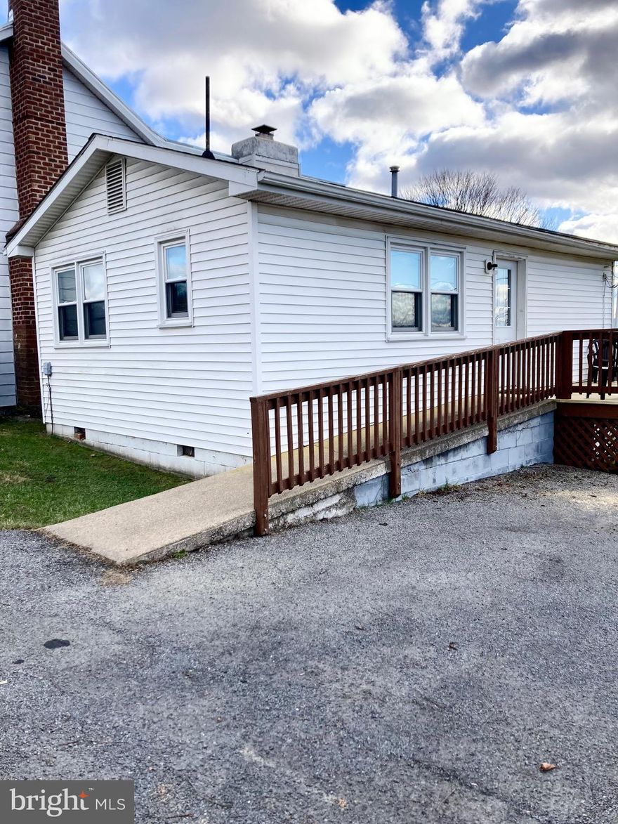 One bedroom, one bathroom cottage on quiet farm.  Nice views and deck. Entry level ramp and no steps. This unit has no washer/dryer. Maximum 2 person occupancy.  One pet considered on a case by case basis with pet deposit.  Tenant responsible for utilities. Lawn Maintenance included with rent. Background and credit check required. Apply online.