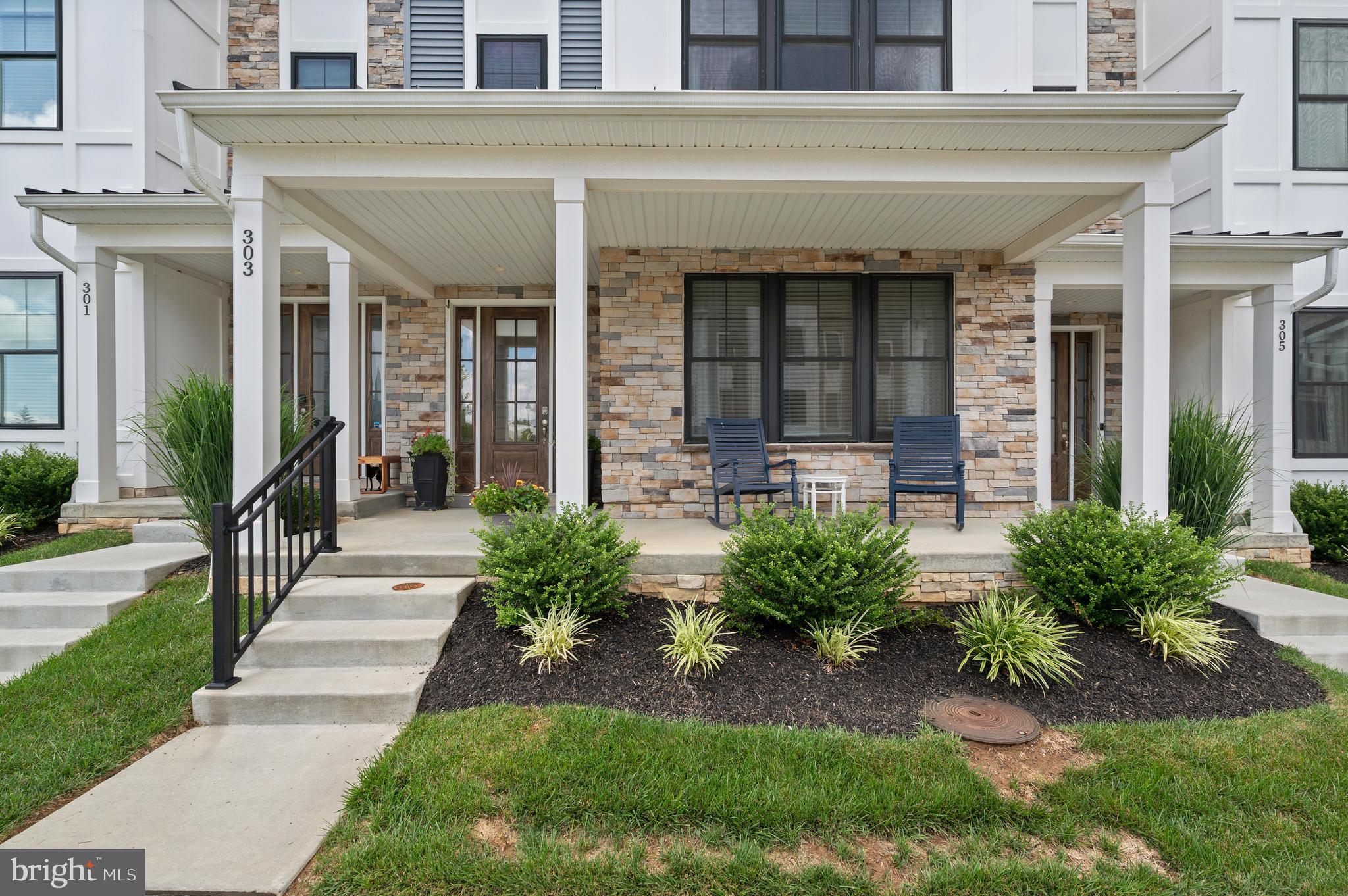 Enjoy effortless elegance amidst the dynamic, sought-after community of Ellis
Preserve! This newer construction, beautifully appointed townhome offers a rare
combination of modern design, luxurious finishes and walkability to shops,
restaurants, scenic trails and more. Step through the handsome, glass-panel front
door to discover a spacious, light-filled layout ideal for daily comfort and stylish
entertaining. The entry level features nine-foot ceilings and wide-plank hardwood
floors, along with a powder room, access to the attached two-car garage and space
for a home office or den. Upstairs, the sun-drenched main level showcases ten-foot
ceilings and oversize picture windows, creating a warm, airy ambiance. The well-
appointed chef’s kitchen is the true heart of the home with its quartz countertops,
ten-foot island, upgraded appliances, custom tile backsplash and pantry closet with
custom shelving. The adjacent dining area easily accommodates a large table while
the inviting great room—complete with gas fireplace—makes hosting a breeze. A
powder room completes this floor. The third level features two secondary
bedrooms that share a full hall bath, plus a laundry closet. The primary
suite is a true retreat, featuring dual closets (one walk-in!) and an ensuite full bath
with upgraded tile and glass shower with bench. Topping this exceptional home is
the ultimate outdoor living space—an expansive rooftop deck with sweeping views
of picturesque Ellis Preserve. Additional perks include maintenance-free siding
and HOA-covered landscaping, grass cutting and snow removal. Whole Foods,
restaurants and cafes, fitness studios and other destinations are mere steps away,
and residents enjoy easy proximity to commuter routes, the Philadelphia airport
and many Main Line towns too. Don’t miss your chance to own this turnkey gem
in the heart of Ellis Preserve!