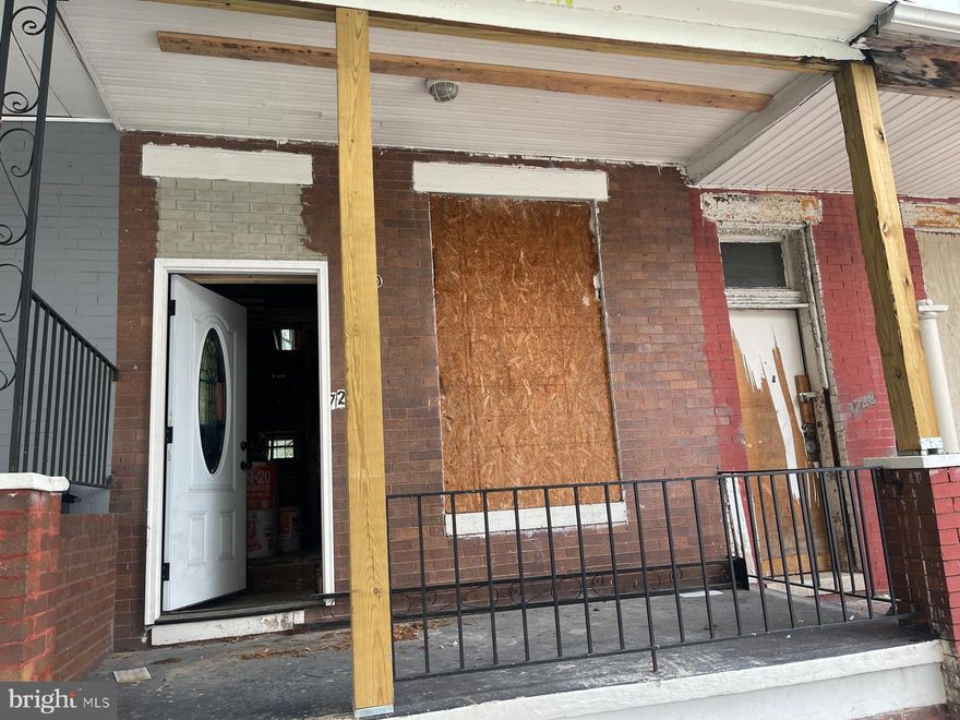 PRIME INVESTOR OPPORTUNITY - VALUE-ADD PROJECT!
Two-level property under construction offering a major head start for savvy investors. Framing, electrical, and plumbing work already in progress, skip the demo and move straight to value creation. Fenced rear yard adds strong appeal for future resale or rental.

Located in a rapidly improving Baltimore City area with solid upside potential. Property is being sold AS-IS. CASH OR HARD MONEY ONLY. Ideal for experienced investors, builders, or rehabbers looking for their next profitable project.