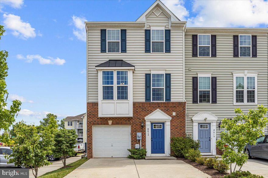 Welcome home to 8613 Bud Court in Bealeton.  This home was built at the end of 2016.  Take advantage of builder upgrades that have been paid for by the seller.  They paid a premium for the lot and  the gourmet kitchen package.  In addition they opted for more living space on the main level and the windows on the side allow for plenty of light in the home.  As you enter you'll walk into the foyer with a  powder room and living area with a sliding door to the outside.  The carpet in this room is brand new.  As you enter the main level you'll walk on hardwood floors and into an open kitchen area that offers space for a table.  The living area on the main level offers plenty of room and floor to ceiling windows.  On the upper level are 3 bedrooms, 2 full bathrooms and the laundry.  The primary bedroom has a huge walk-in closet and primary bathroom with shower.  The hall bathroom is a shower/tub combo and also has a linen closet.  Be the 2nd owner of this NEWER home.  
HOA fees cover water/sewer, Trash, Lawn maintenance, Snow removal in winter and the exterior.