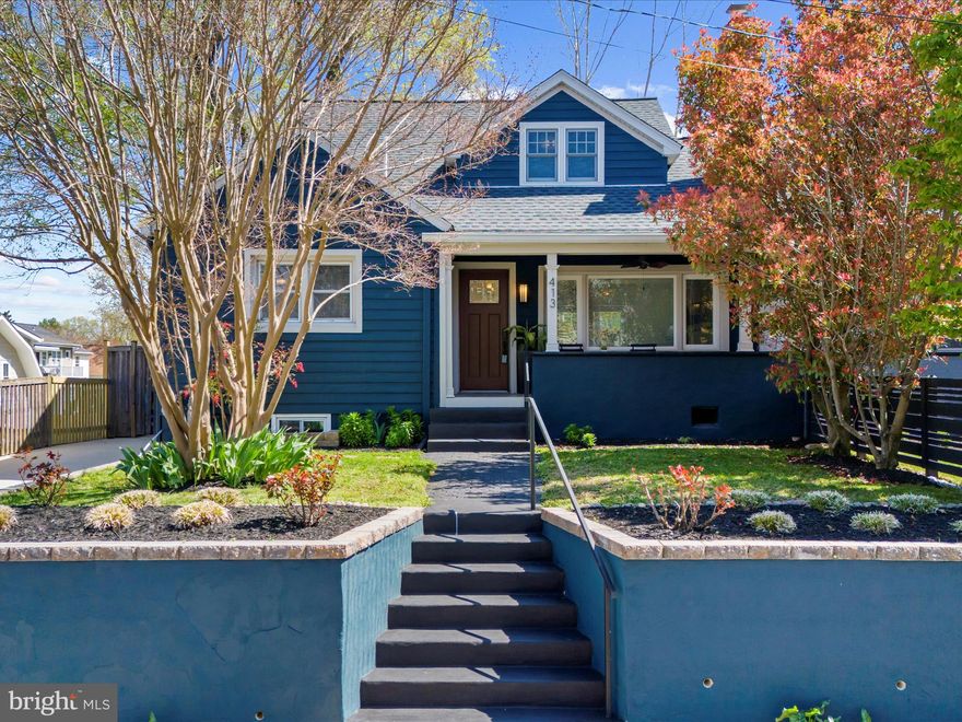 Welcome to 413 Jefferson Street—where timeless Eastport charm meets thoughtful modern updates. This beautifully maintained cedar-sided Craftsman offers the perfect blend of character, comfort, and convenience just steps from the water and all that downtown Annapolis has to offer.
You'll immediately be charmed by the welcoming front porch and beautifully landscaped front yard. Step inside to find gleaming hardwood floors that flow through the main and upper levels. Crystalline lighting adds surprising pops of delight throughout the house. 
The gourmet kitchen is a chef’s dream, featuring a gas range, contemporary painted cabinetry with pantry storage, and a counter-height peninsula—perfect for casual meals or morning coffee. Stylish luxury vinyl tile flooring captures the classic look of slate. The living room with fireplace flows into the dining room with sliders that lead to a private rear patio—ideal for al fresco dining and entertaining.
Upstairs, the entire level is dedicated to a serene primary suite complete with a spa-like bathroom boasting a walk-in shower, a dual vanity, and an oversized walk-in closet.
The fully finished lower level offers a cozy rec room, perfect for movie nights or hobbies, and a bedroom with en-suite bath, plus walk-up access to the fenced backyard—ideal for guests or multi-generational living.
Enjoy the best of Eastport living with an easy stroll to the waterfront, restaurants, marinas, and nightlife. Don’t miss your chance to own a slice of Annapolis charm!