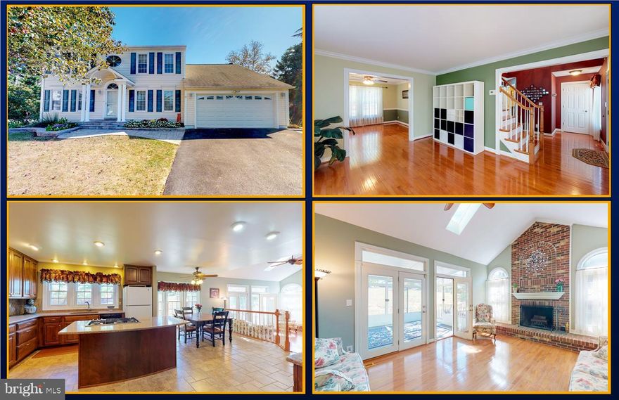 Meticulously Maintained 4 Bedroom 2.5 Bath Colonial  In Northwind Farms II! Outstanding Features Include: Updated Kitchen With Gas Cooktop And Double Oven, Large Center Island, Quartz Countertops, Cherry Cabinetry & Tile Flooring; Convenient 1st Floor Laundry Room; Fantastic Family Room Off Kitchen With Vaulted Ceilings And Wood Burning Fireplace; Master Suite With Vaulted Ceiling, Walk-In Closet And Spacious Master Bath; Sundrenched 3 Seasons Room; Gleaming Hardwoods, Crown Molding & Chair Rail, Two Story Foyer;  Central Air and Warm Gas Heat; 2 Car Garage and 8 Car Driveway; Cul-De-Sac Location. Check Out 3D Virtual Tour!