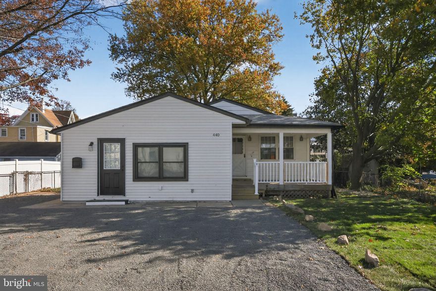 Welcome to 440 Trenton Ave! ONE FLOOR LIVING at its finest! This stunning fully rehabbed property has upgrades galore,  spacious open concept floor plan with endless potential.  With 3 bedrooms, 2 full bathrooms, and 1478 square feet of living space, this is the perfect place to call your own. The modern design and free flowing layout make it easy to entertain guests or simply relax in comfort. The single level design ensures that every inch of this home is utilized to its fullest potential. Not only does this home boast a beautiful interior, but it also contains a large updated deck.  The kitchen is fully updated with quartz counters, two tone cabinets, beautiful white subway tile back splash, all stainless steel appliances and plenty of natural light. The bathrooms have been upgraded with walk-in showers, tile floors, and remodeled fixtures. The rooms feature upgraded modern flooring throughout, adding a touch of luxury to every corner of the house. Property also contains a large front addition which includes bonus den, full bathroom and laundry area which could also be used as a master suite or in-law suite with its own private entrance from side of house.  Large unfinished basement perfect for storage or used for an additional bonus room.  Located close to I-95, PA Turnpike & Route 1 for an easy commute to Center City Philadelphia, NYC or Trenton/Princeton NJ.