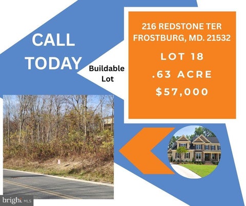 Vacant Land For Sale - 216 Redstone Terrace<br/> FROSTBURG, MD 21532