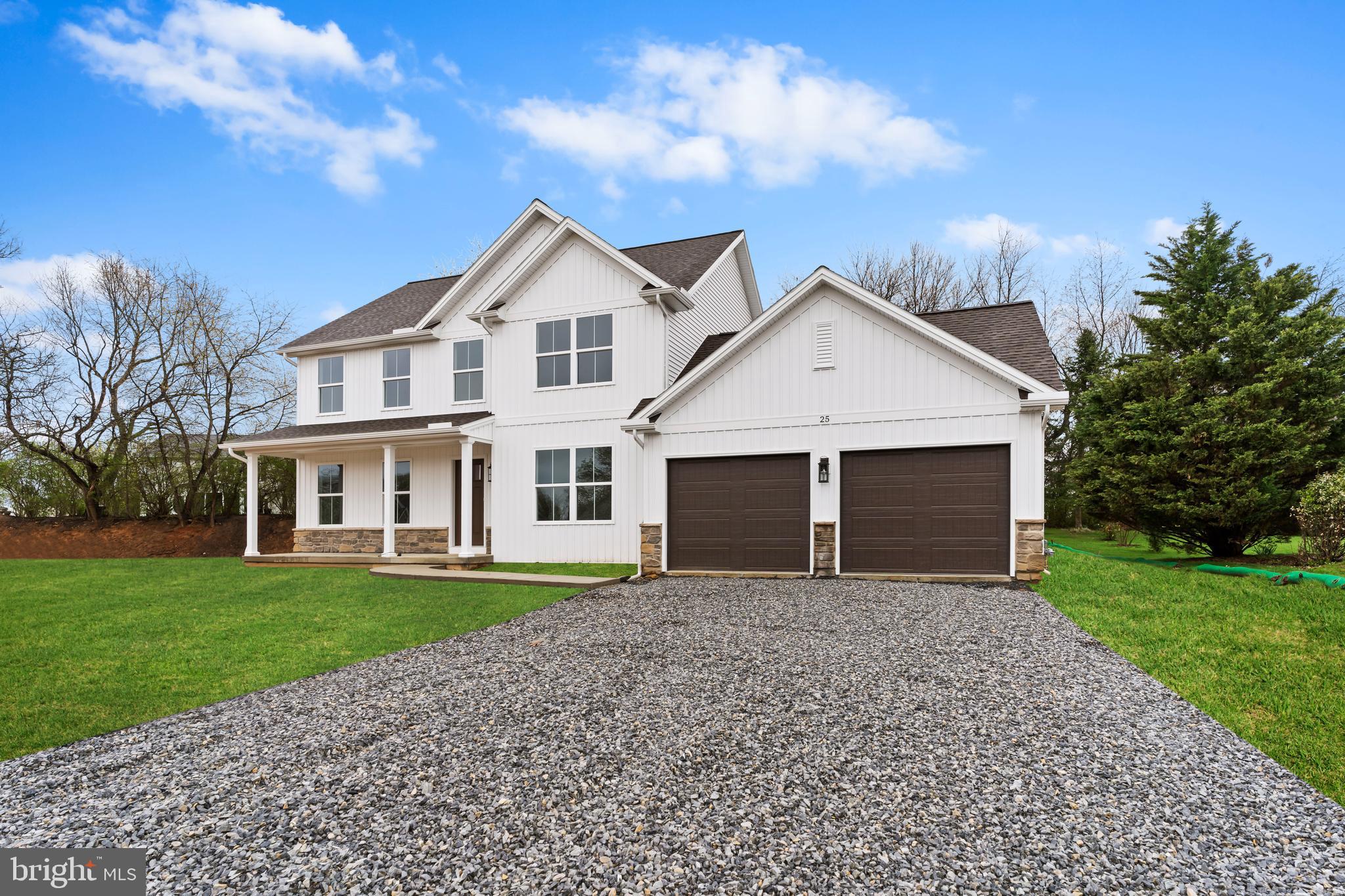 Welcome to this newly constructed home in the sought after "Farmington" community. Step inside to discover a spacious floor plan highlighted by luxury vinyl plank flooring through most of the first level. The heart of the home, the kitchen, is a chef's delight with quartz countertops, a stylish island, farmhouse sink, stainless steel appliances and a breakfast nook. Entertain in the formal living and dining rooms or spacious family room. Unwind upstairs in the primary bedroom suite that includes a shower, bath and double vanity. The second floor also has three generously sized bedrooms and laundry room. All this situated on a large lot in South Middleton Township close to Mayapple Golf Course, shopping, I-81 and the Village of Boiling Springs. Offered by Fine Line Homes.