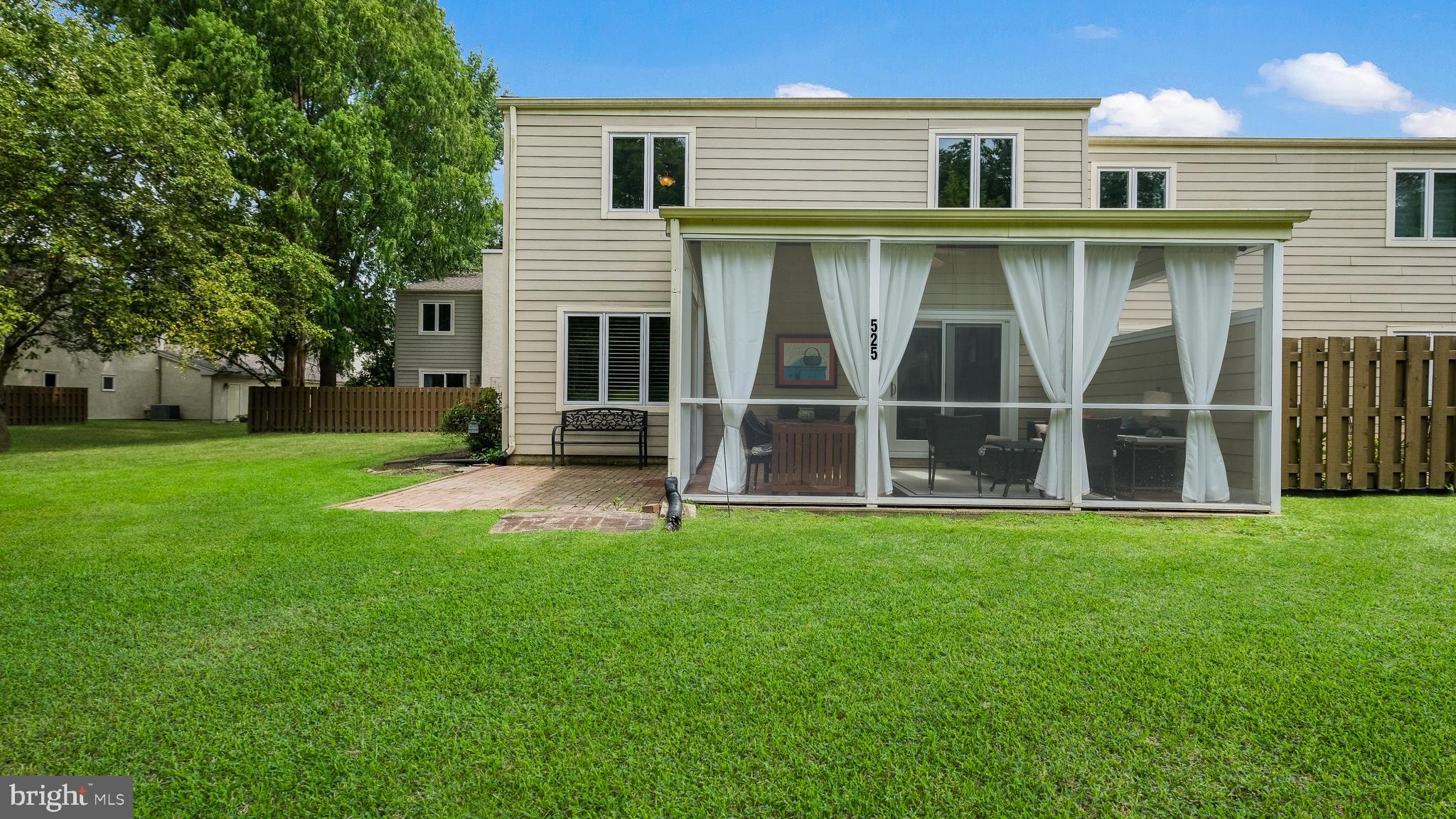 Ready for a lifestyle change?....Condo Living in the sought-after Westwyk community in Doylestown offers maintenance-free living AND convenient access to downtown Doylestown, schools, bike/hike paths, Doylestown Hospital, Peace Valley Park, major roadways and so much more. Portsmouth Court is a tucked away court off Cooks Run Rd and is one of the "best kept secrets" in Westwyk! New homeowners at 525 Portsmouth Ct will delight in the incredible views from this end unit townhome/condo overlooking woods and a pond! This MUST SEE and spacious Westwyk home offers 3 bedrooms and 2.5 updated baths, wood floors, stunning updated Kitchen with Cambria Quartz countertops, custom cabinetry, tile backsplash with Mercer tile accents, newer stainless steel appliances and Butler's Pantry with wine storage and second dishwasher! The Kitchen opens, with an oversized breakfast bar, to the lovely Dining Room and Living Room! Screened porch and patio is accessed thru the slider doors from the Dining Room where you will likely find yourself spending a lot of time taking in the views and nature happening before your eyes! The main floor also offers a Den with fireplace (take in the view from the double casement window) that could also serve as a main floor office if needed. Upstairs you will find 3 spacious bedrooms with wood floors and ample storage space, updated baths and a cedar-lined Laundry closet! The Primary Bedroom Suite has been updated with an oversized wood vanity with double sinks, oversized stall shower and huge walk-in closet with custom shelving and storage! 2 Car Garage with overhead storage space and NEW epoxy floor! This Westwyk End-Unit Condo has THE WOW FACTOR inside and out! Westwyk's amenities include access to community pool, clubhouse with party room, tot-lots and more. Your $375 monthly association fee covers the cost of exterior building maintenance, snow removal, lawn maintenance, trash AND your water and sewer! Wow!! You will want to schedule your showing appointment today! Welcome Home!