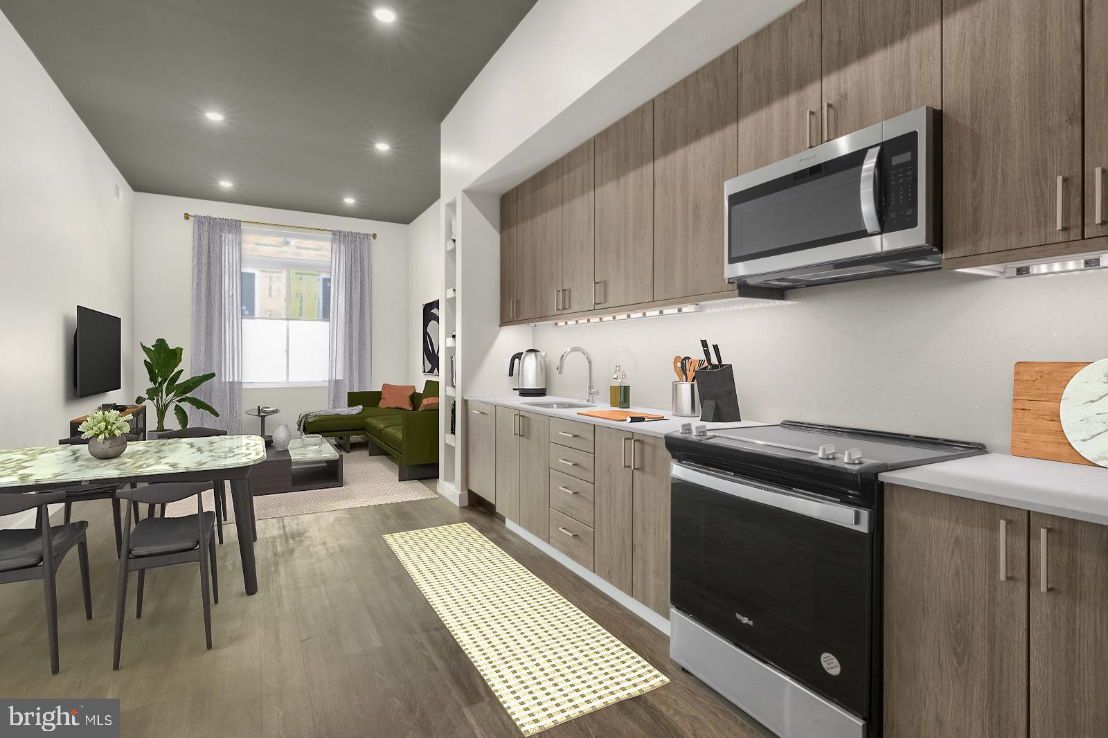 Available Early June:
Welcome to The Ember! This is a gorgeous, professionally managed building offering 3 Floors of modern-contemporary apartments. Desirable building amenities include an elevator, lobby with an Amazon package room and storage cages included in rent! The Larson is a 1 bedroom, 1 bathroom third Floor apartment with an open floor plan and great storage options. Each unit in this great new building was carefully designed to enhance your city living and ensure ultimate comfort. Features include 11-foot ceilings, giant windows with sun shades, hardwood flooring, recessed lighting and high-end stainless steel appliances. Tenants will enjoy full size washer and dryer, bedrooms designed for king-size beds, large custom built-in closets, and beautiful finishes throughout. You’ll also be provided with bicycle storage in the basement including a bike repair area and tools accessible for all tenants. There are designated recycling areas and trash shoots on each floor for added convenience. You’ll love the furnished roof deck available for all tenants – perfect for getting to know your new neighbors! The building is conveniently set up for both Verizon and Xfinity and nearby public transportation options including the Lancaster Ave light rail #10, bus routes #30, #31, #40, #43, and the 40th Street Station for the Market Frankford Line. Schedule a tour today!
Lease Terms:
Generally, first month and one month security deposit due at, or prior to, lease signing. Other terms may be required by Landlord. $55 application fee per applicant. Pets are conditional on owner’s approval and may require an additional pet fee, if accepted. (Generally, $500/dog and $250/cat). Tenants responsible for: electricity and cable/internet, and a $50/month flat water fee. Landlord Requirements: Applicants to make 3x the monthly rent in verifiable net income, credit history to be considered (i.e. no active collections), no evictions within the past 4 years, and must have a verifiable rental history with on-time rental payments. Exceptions to this criteria may exist under the law and will be considered. Cosigners accepted. Please note that photos & video may be from a similar unit within the building; exact layouts & finishes may vary.