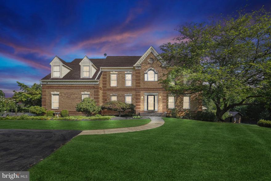 Nestled just outside the Village of Waterford this stunning property is minutes from both Leesburg and Purcellville and full of upgrades. The all brick home sits on 3 beautiful acres, overlooking surrounding farmland.  Both a family's and entertainer's dream home, with an extensive deck and  large covered patio, wide open back yard with room to run and trees to climb.   The deck has automatic awnings extending from both the screened in porch and the sunroom.  Don't worry if the lights go out there is a whole house generator.  Upper level includes 4 large bedrooms (primary with sitting room) 3 full baths.  Main level incudes large, 2 story foyer, living room with fire place, dining room, sunroom with heated tile flooring and sky lights.  Kitchen with heated island and additional island for sitting, wine refrigerator and Viking appliances.  Family room off kitchen with brick fireplace and wet bar.  Laundry room, full bath and office with built-ins.  Both levels have hardwoods throughout  and extensive crown molding.  Lower level includes walk-out basement to the covered patio, a  wine cellar, work out room, sauna, steam room, full bath, play room and great room with a wet bar . Outside includes shed, professional landscaping, steps to the back, dentil molding and level lot for a future pool.  Close to Leesburg and Purcellville w/ great shopping and restaurants (Tuskies/Magnolias) wineries and breweries.  Easy access to Rt 7, Rt. 15 and Dulles Toll Rd.  New  HVAC- Fresh paint- NO HOA