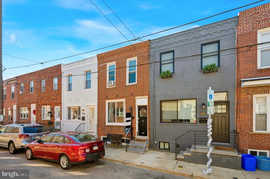 Welcome to 1220 Emily Street, a charming 2-bedroom, 1-bathroom home located in the heart of East Passyunk Crossing, just two blocks from Broad Street and East Passyunk Avenue, where you’ll find popular spots like Barcelona Wine Bar, Victor Cafe, Ember & Ash, and Rival Bros. This quiet street, tucked between 12th and 13th, offers the perfect balance of tranquility and access to vibrant city life. The home features newer vinyl replacement windows, updated kitchen appliances, and a spacious bathroom on the 2nd floor. The unfinished basement is a great opportunity for additional living space, while the patio is perfect for enjoying outdoor gatherings in the spring, summer, and fall. Plus, you’re close enough to hear the cheers from the Linc and Citizen’s Bank Park, making it ideal for sports fans. With central A/C and plenty of potential for a personal touch, this home is perfect for first-time buyers or investors looking to make it their own!